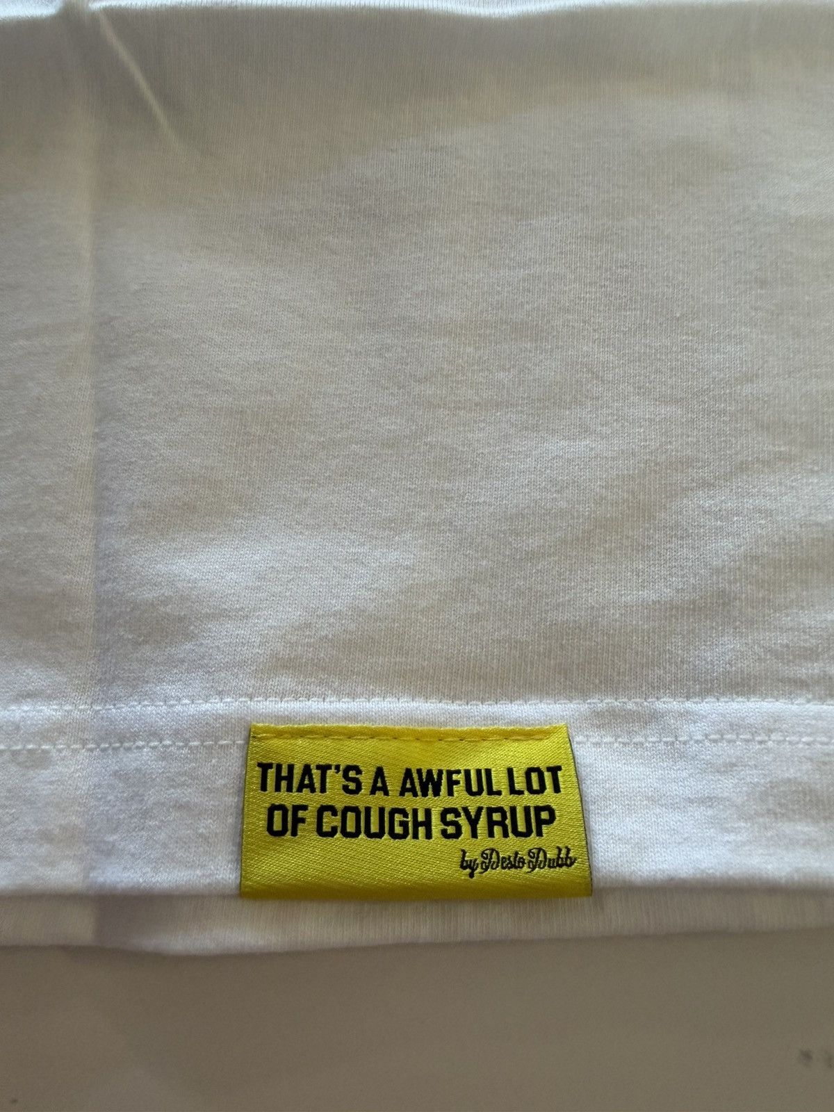 Awful Lot of Cough Syrup Lost Hills x Cough Syrup Spell Out Tee White Size US L / EU 52-54 / 3 - 4 Thumbnail