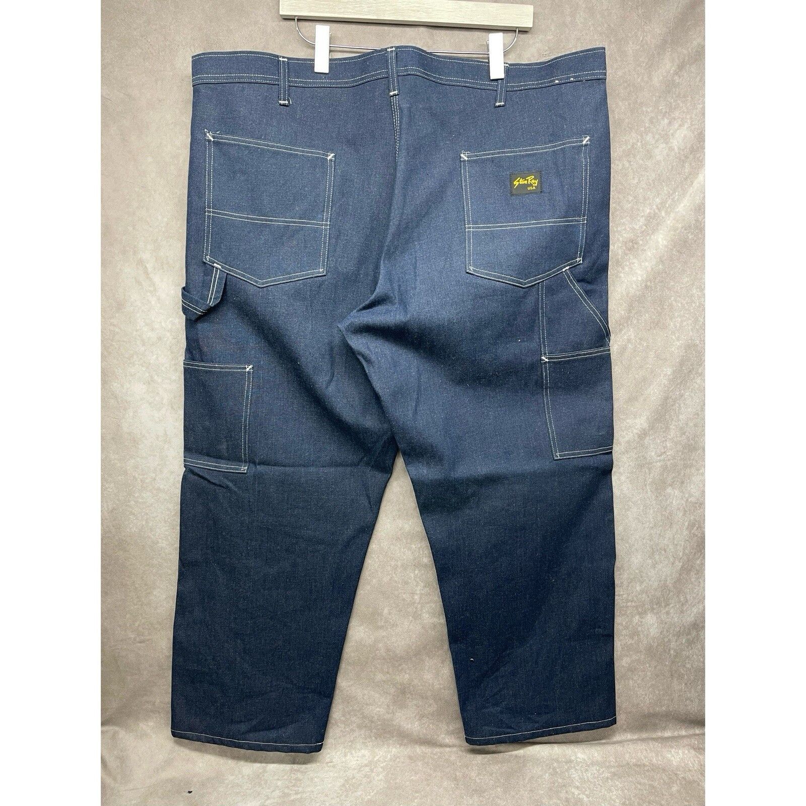 Stan Ray VTG CUSTOM STAN RAY CARPENTER PAINTER OG RAW BLUE DENIM JEAN Size US 44 / EU 60 - 1 Thumbnail
