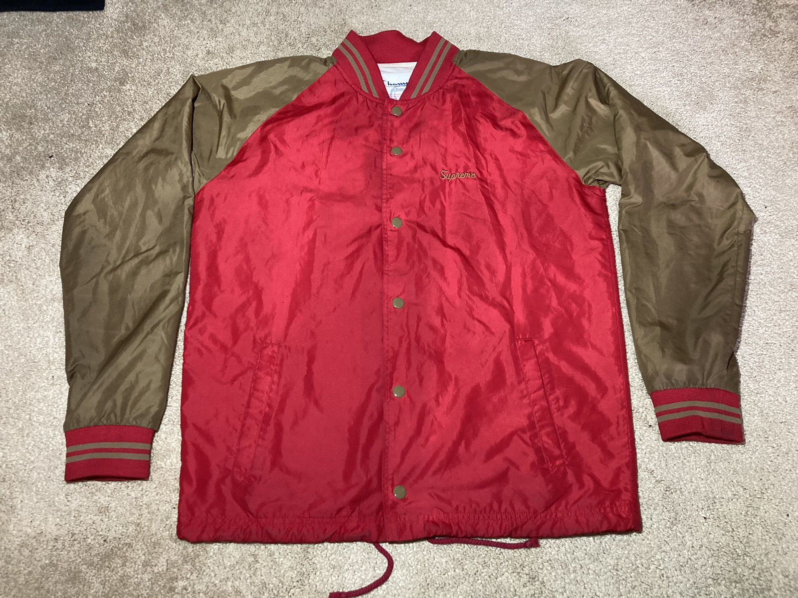 Champion × Supreme SS11 Supreme Champion Coaches Jacket Logo 2011 Warm Up Two Size US S / EU 44-46 / 1 - 2 Thumbnail