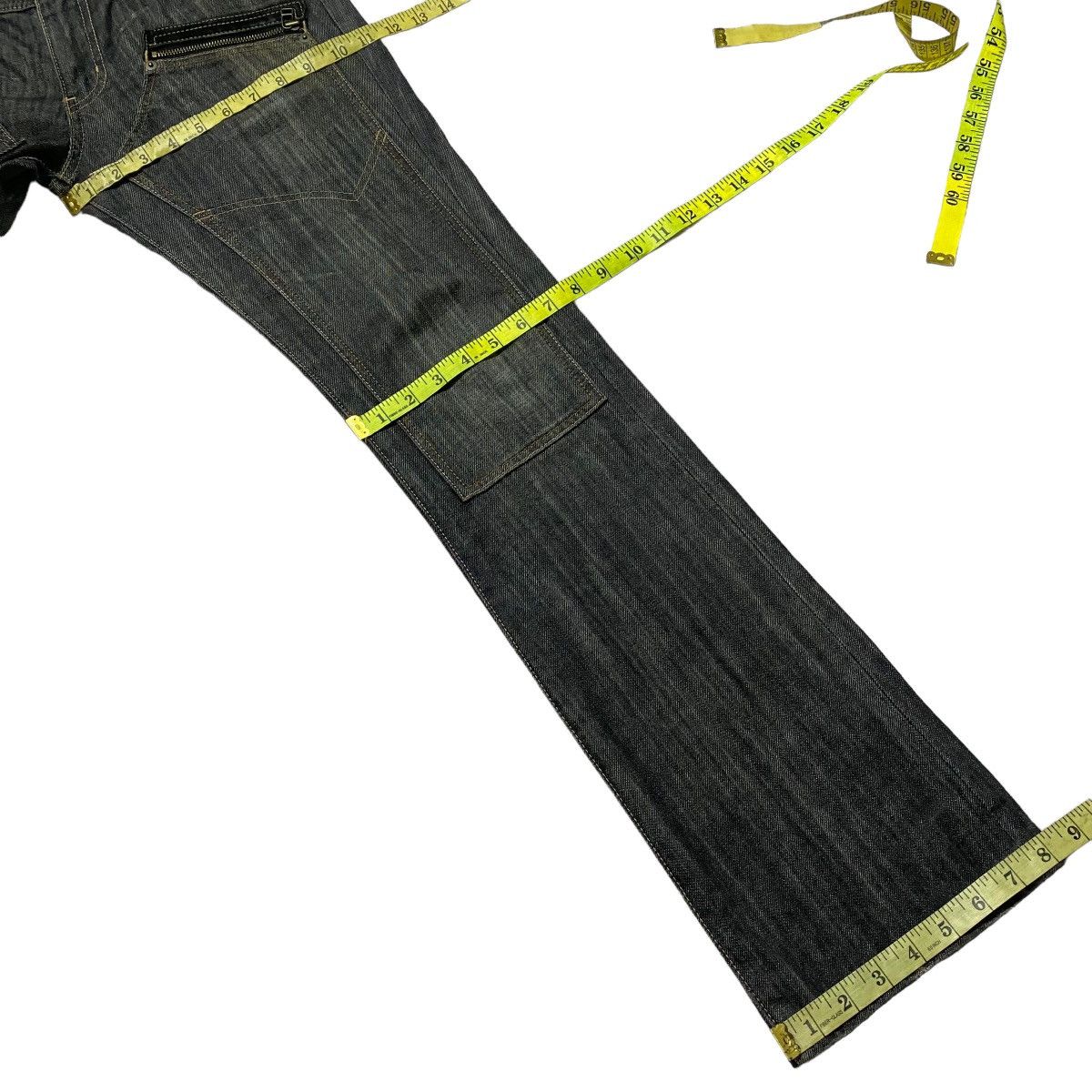 Michel Klein MK Michel Klein Homme Denim Flare Double knee Jeans Size US 30 / EU 46 - 23 Thumbnail