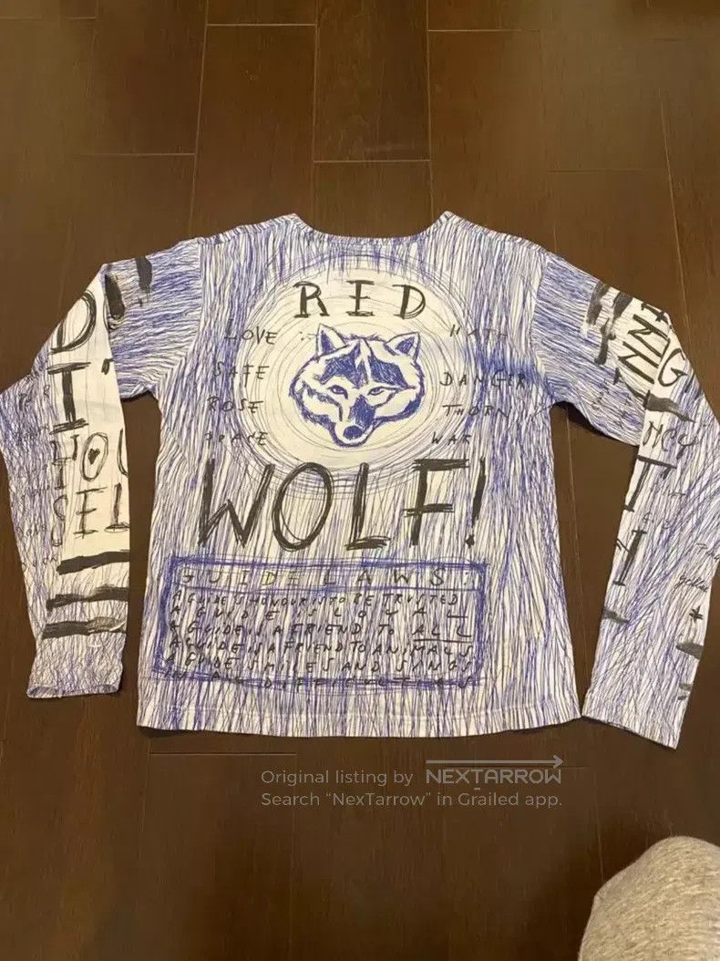 Walter Van Beirendonck Walter Van Beirendonck Vintage Graffiti Long Sleeve T-Shir Size S / US 4 / IT 40 - 2 Thumbnail