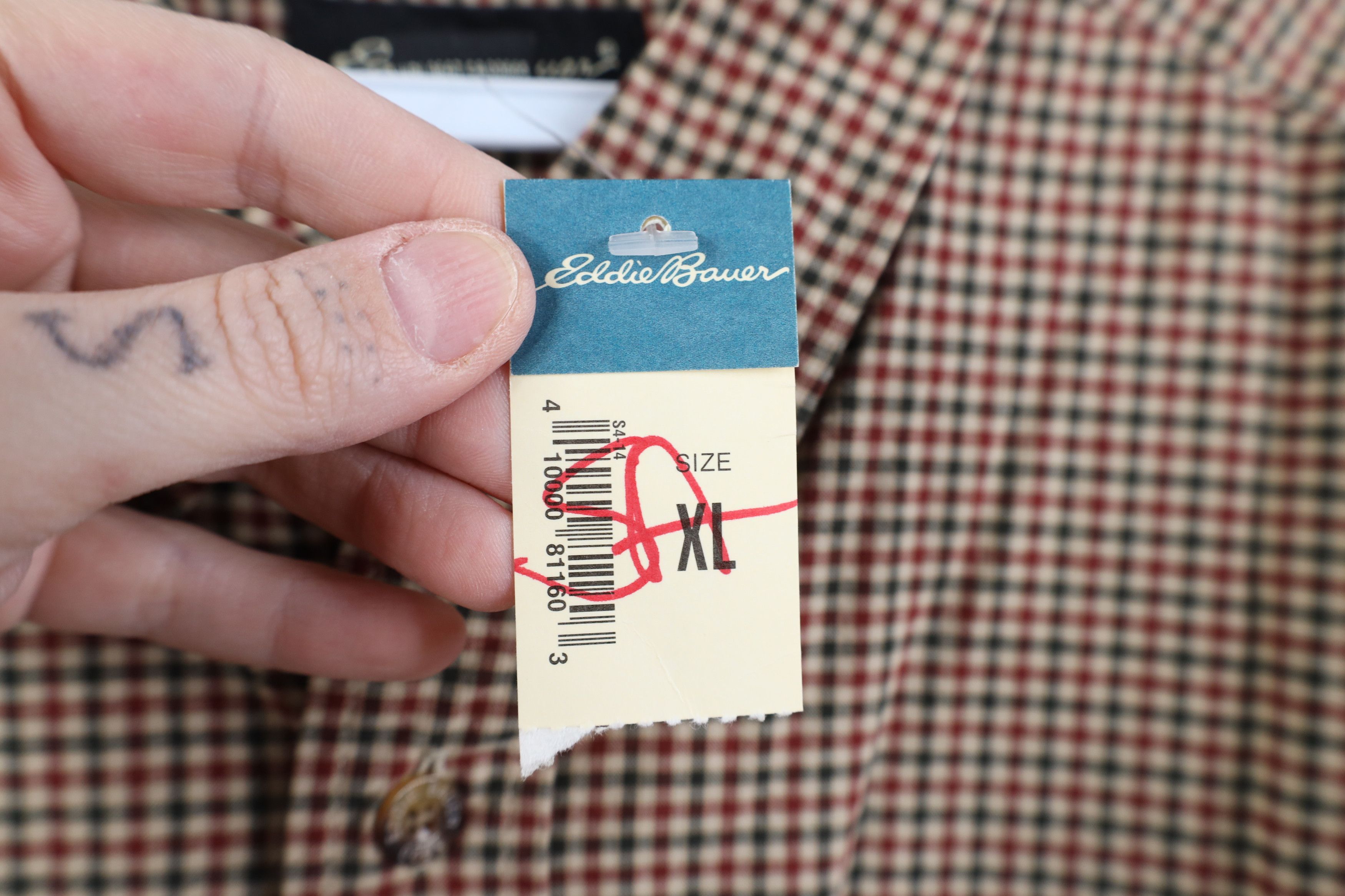 Eddie Bauer Deadstock Vintage 90s Y2K Eddie Bauer Button Down Shirt Size US XL / EU 56 / 4 - 6 Thumbnail