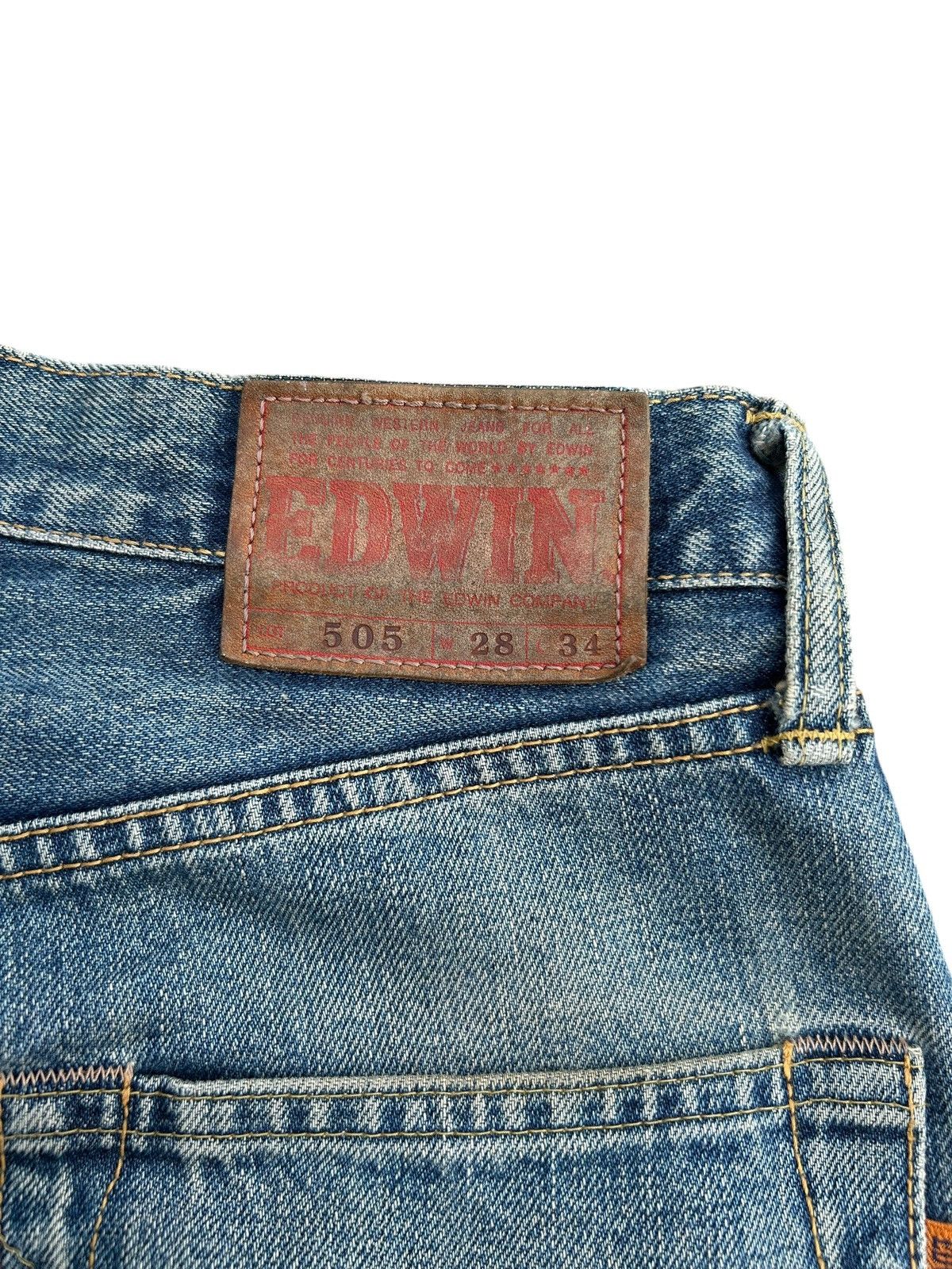 Kapital Vintage Edwin 505 Selvedge Baggy Distressed Dirty Denim Jean Size US 28 / EU 44 - 12 Thumbnail