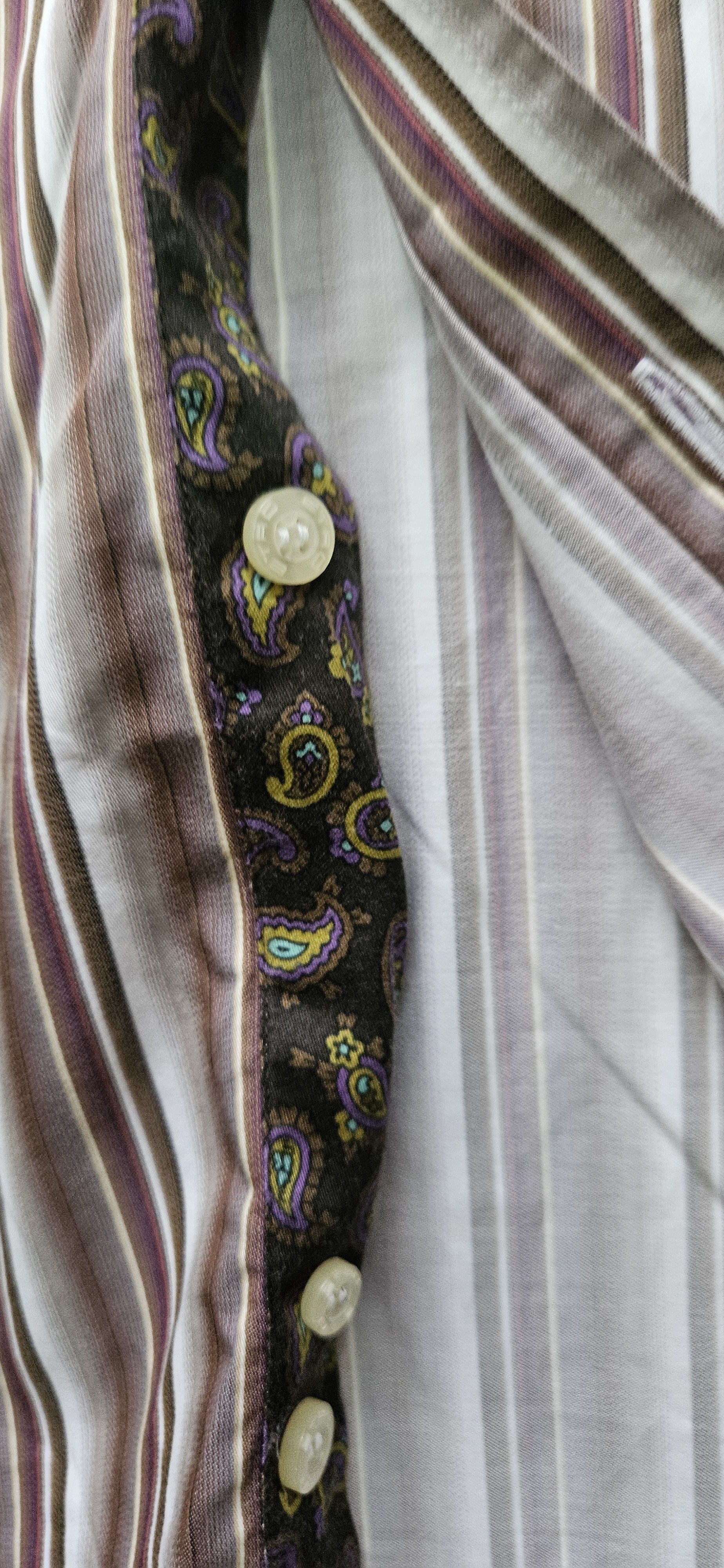 Etro Etro Milano Mens Button Down Dress Shirt Size 40 Long Size US XXS / EU 40 - 7 Thumbnail