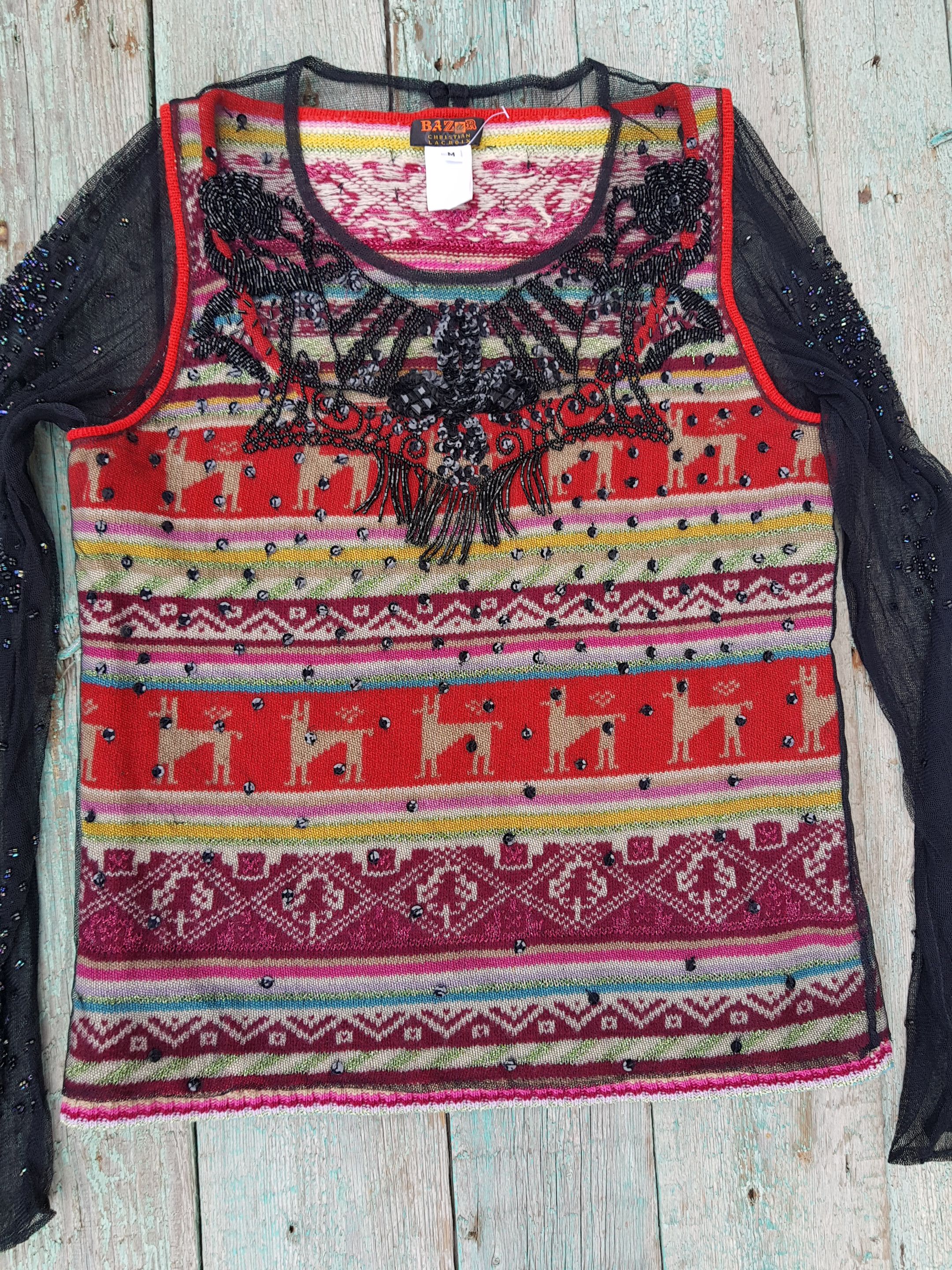 Christian Lacroix Bazar Christian Lacroix Vintage Sweater Size M / US 6-8 / IT 42-44 - 1 Thumbnail