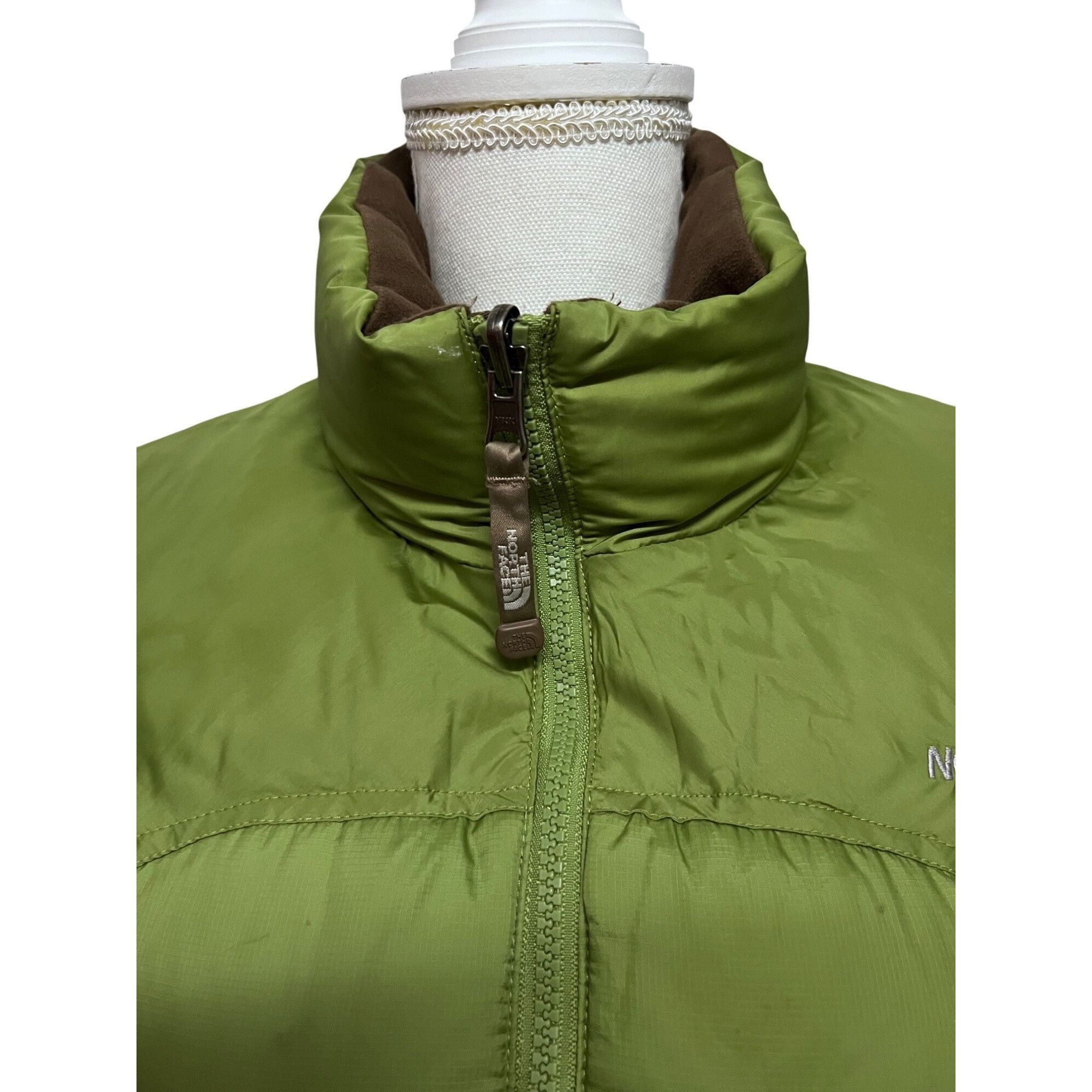 The North Face The North Face Womens Green Zip Up 700 Fill Goose Down Puffe Size S / US 4 / IT 40 - 8 Thumbnail