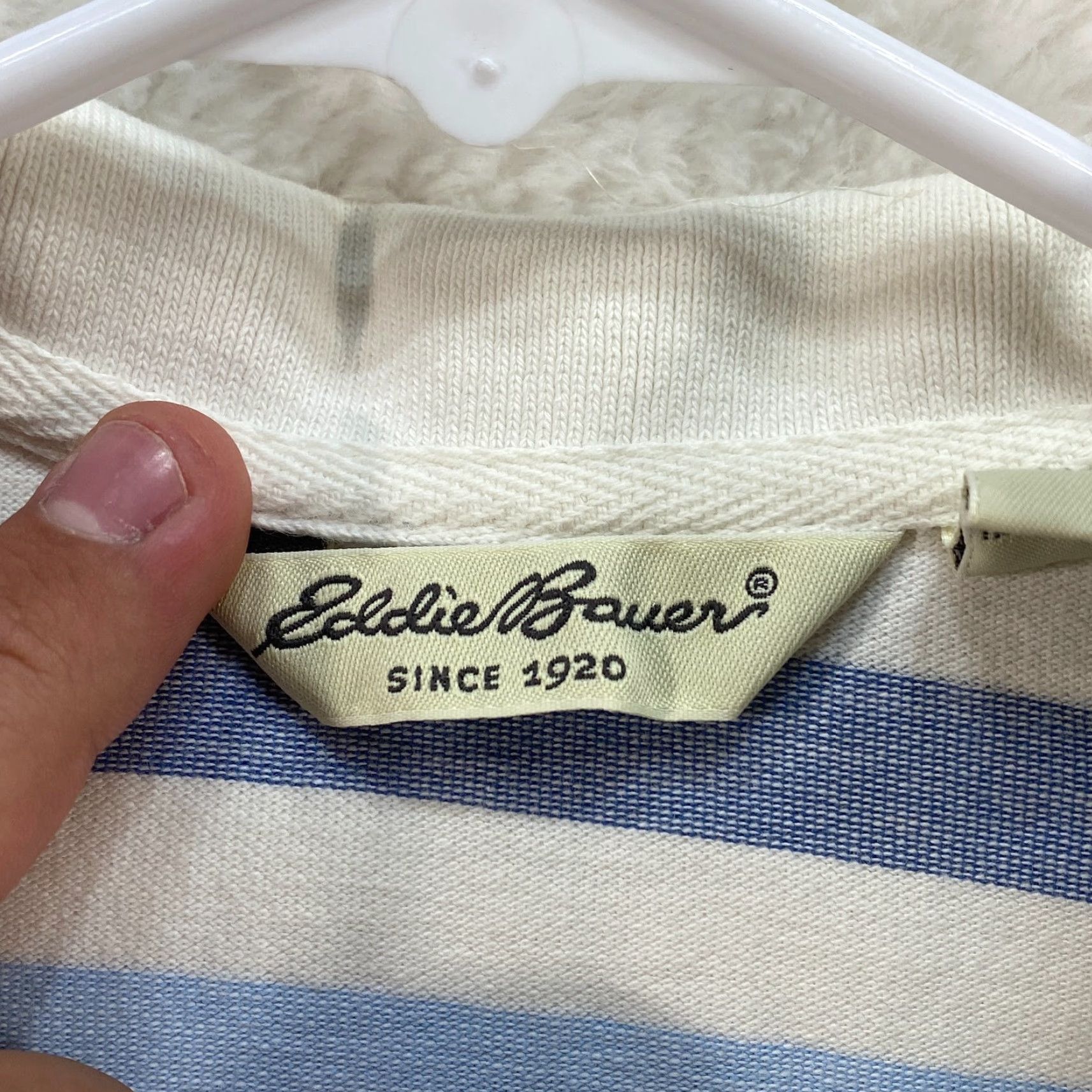 Eddie Bauer VINTAGE Eddie Bauer Polo Shirt Mens M Medium Blue White Striped Short Sleeve Polo Shirt Mens M Vintage Size US M / EU 48-50 / 2 - 6 Thumbnail