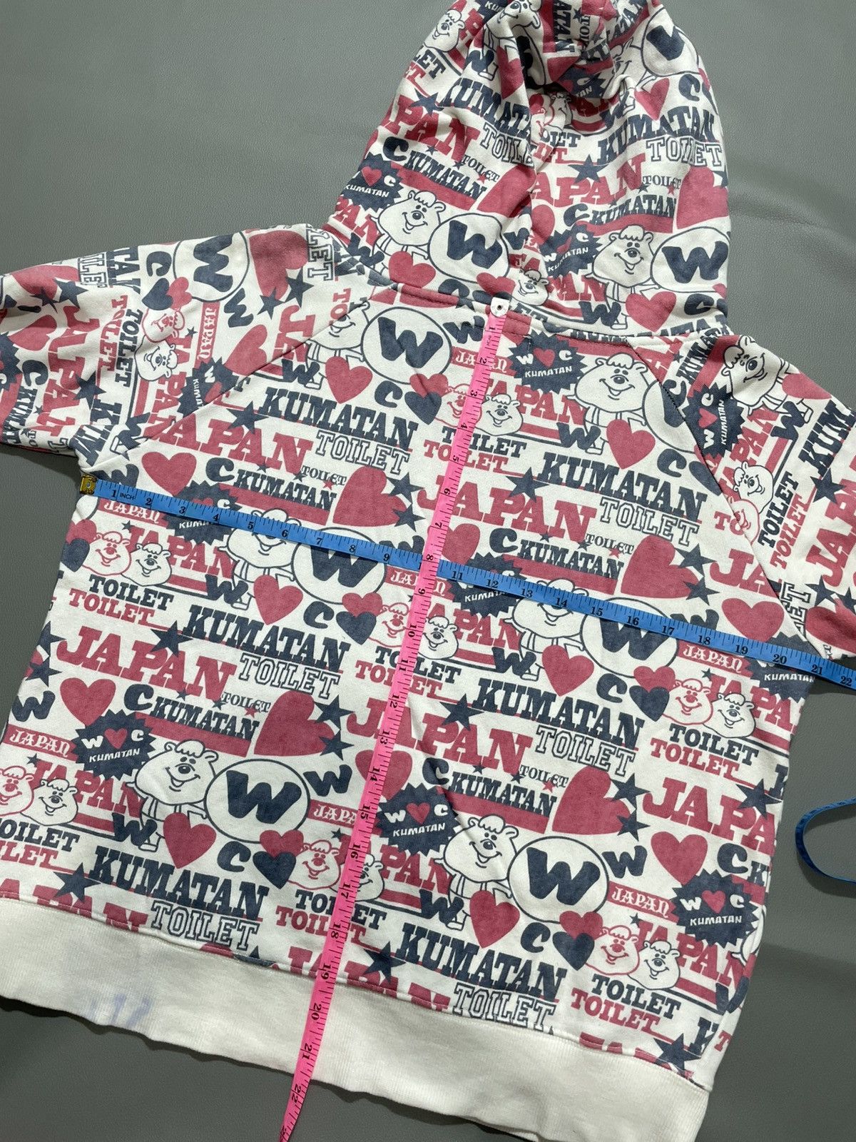 Hysteric Glamour Japanese brand Kumatan Toilet Hoodie printed hysteric style Size L / US 10 / IT 46 - 5 Thumbnail