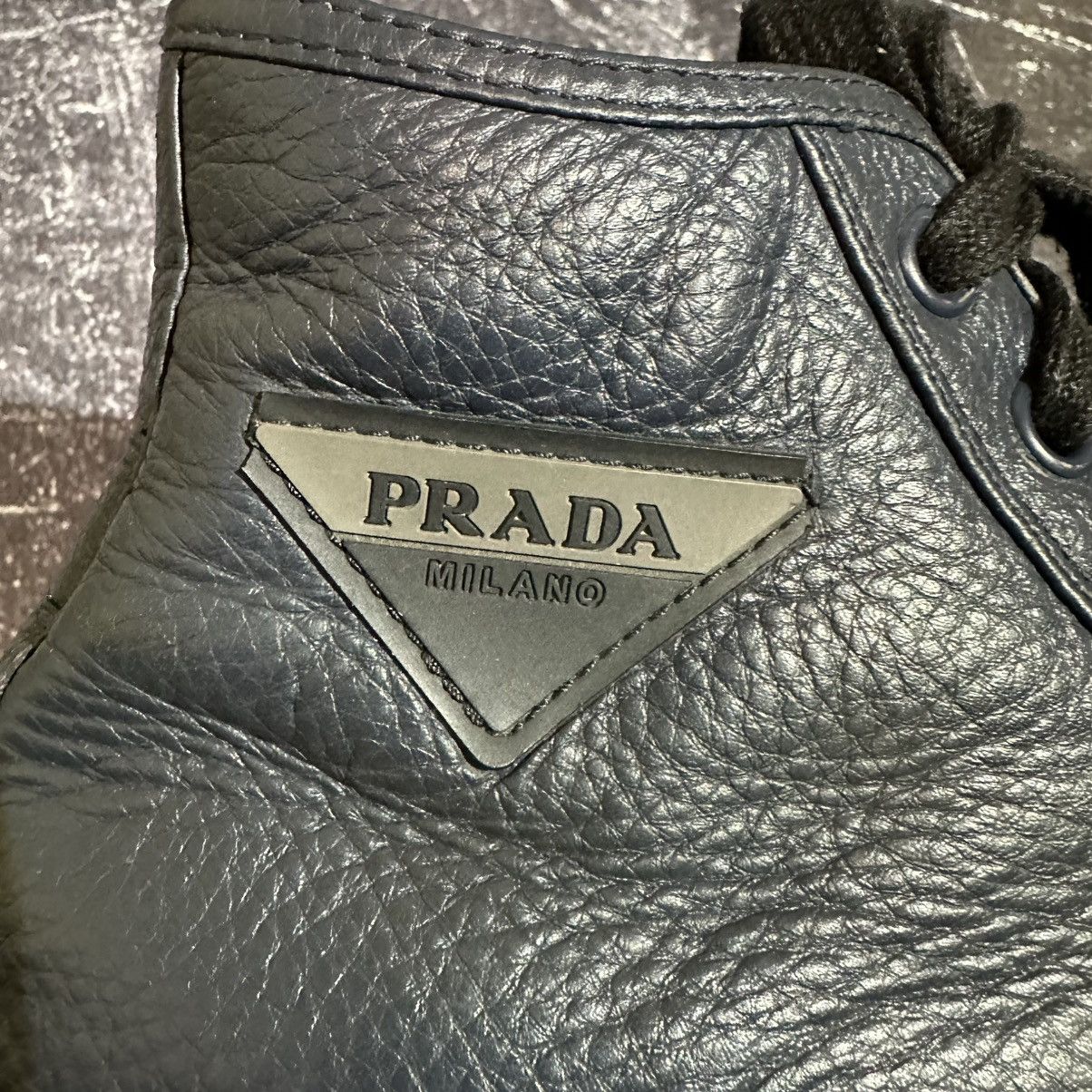 Prada PRADA - Men’s Leather High Top Sneakers Size 7, 8Us Size US 8 / EU 41 - 12 Thumbnail