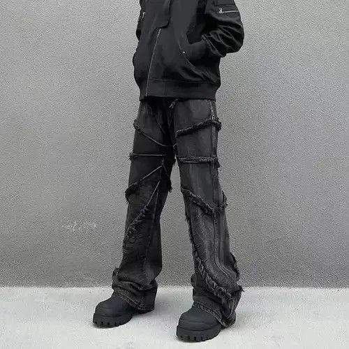 Japanese Brand × Jean Vintage Heavy Duty Washed Raw Edge Jeans Size US 32 / EU 48 - 4 Thumbnail