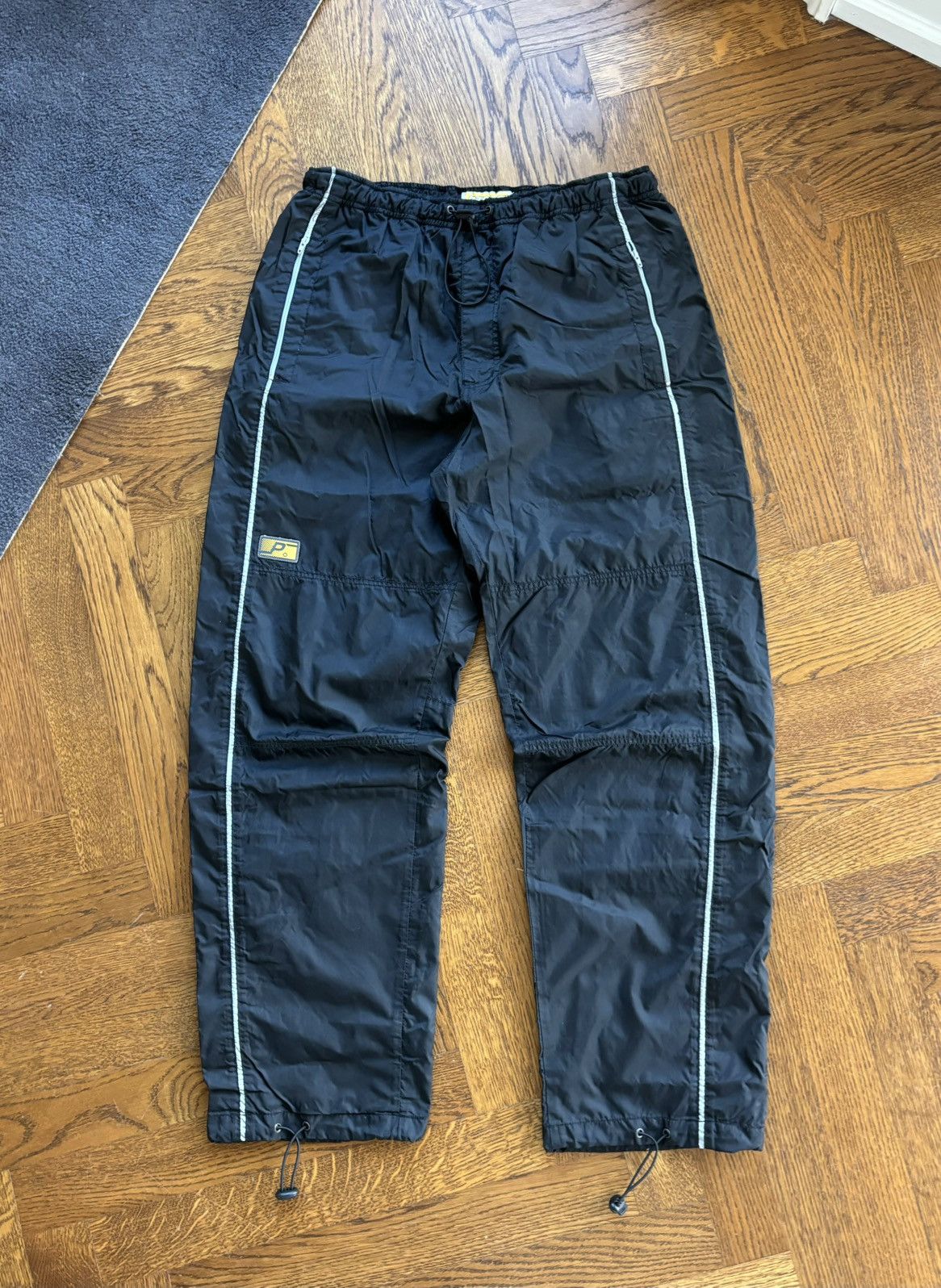 JNCO × Japanese Brand × Vintage 90s Vintage Nylon Cargo Pants P-Tek 2000s Y2K Raver Elastic Size US 33 - 2 Thumbnail
