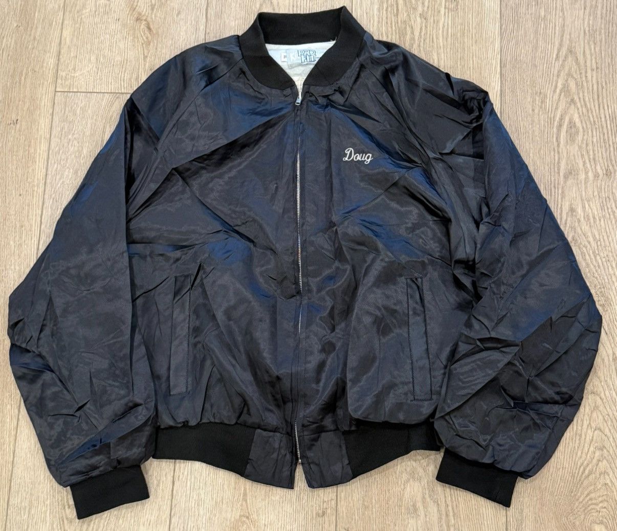 Vintage Vintage Pro Fit 80s Satin Bomber Jacket El Zaribah (Doug) Size US XL / EU 56 / 4 - 4 Thumbnail