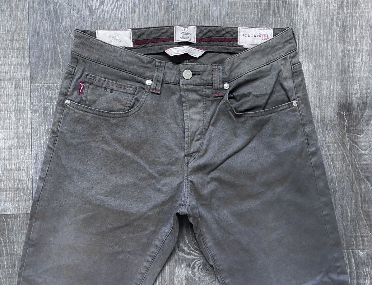 Other Sartoria Tramarossa Michelangelo Gray Casual Pants Trousers Size US 31 - 3 Thumbnail