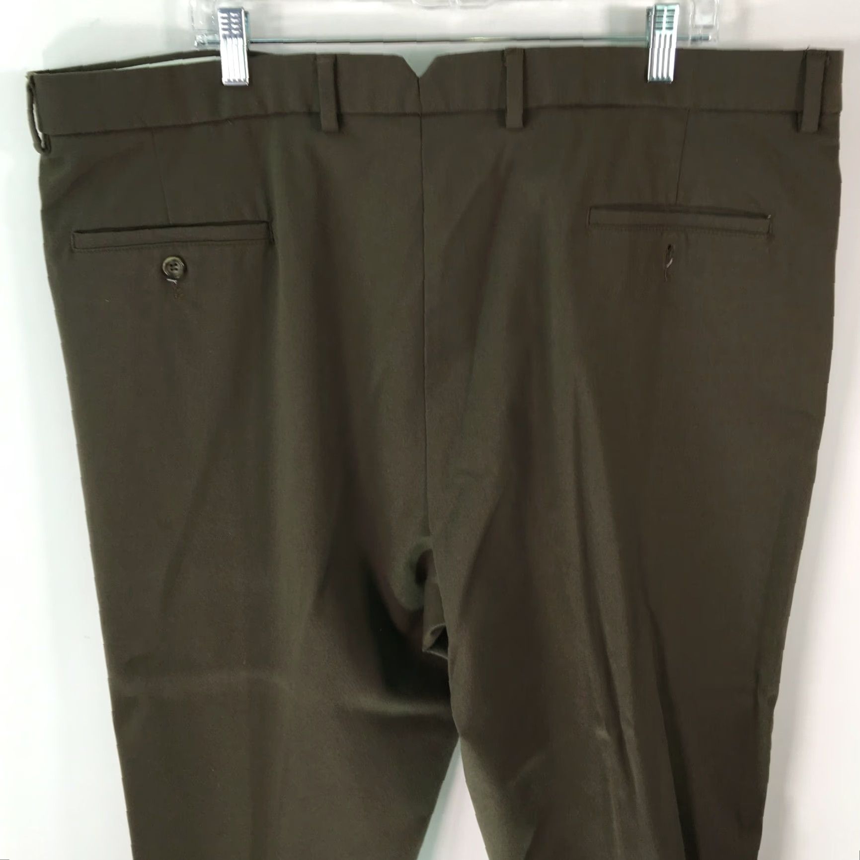 Dockers DOCKERS Pants Dress Flat Front Brown Men 42 Relaxed 30 Inseam Premium Khaki City Logo 10s 42W Size US 42 / EU 58 - 3 Thumbnail