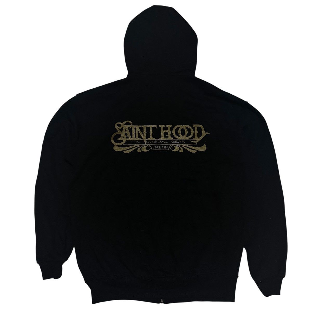 Other × Vintage Saint Hood Pro Club Heavy Sweat Hoodie Size US L / EU 52-54 / 3 - 1 Thumbnail