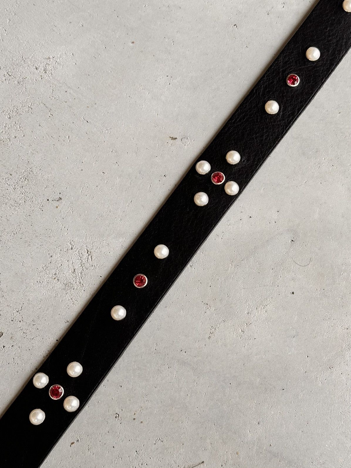 Kapital Full Grain Leather studded belt 1/1s Size ONE SIZE - 3 Thumbnail