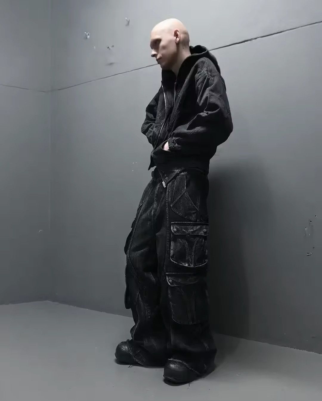 Japanese Brand × Jean Denim Workwear Baggy Jeans Multiple Pockets Wide Legs Size US 36 / EU 52 - 2 Thumbnail