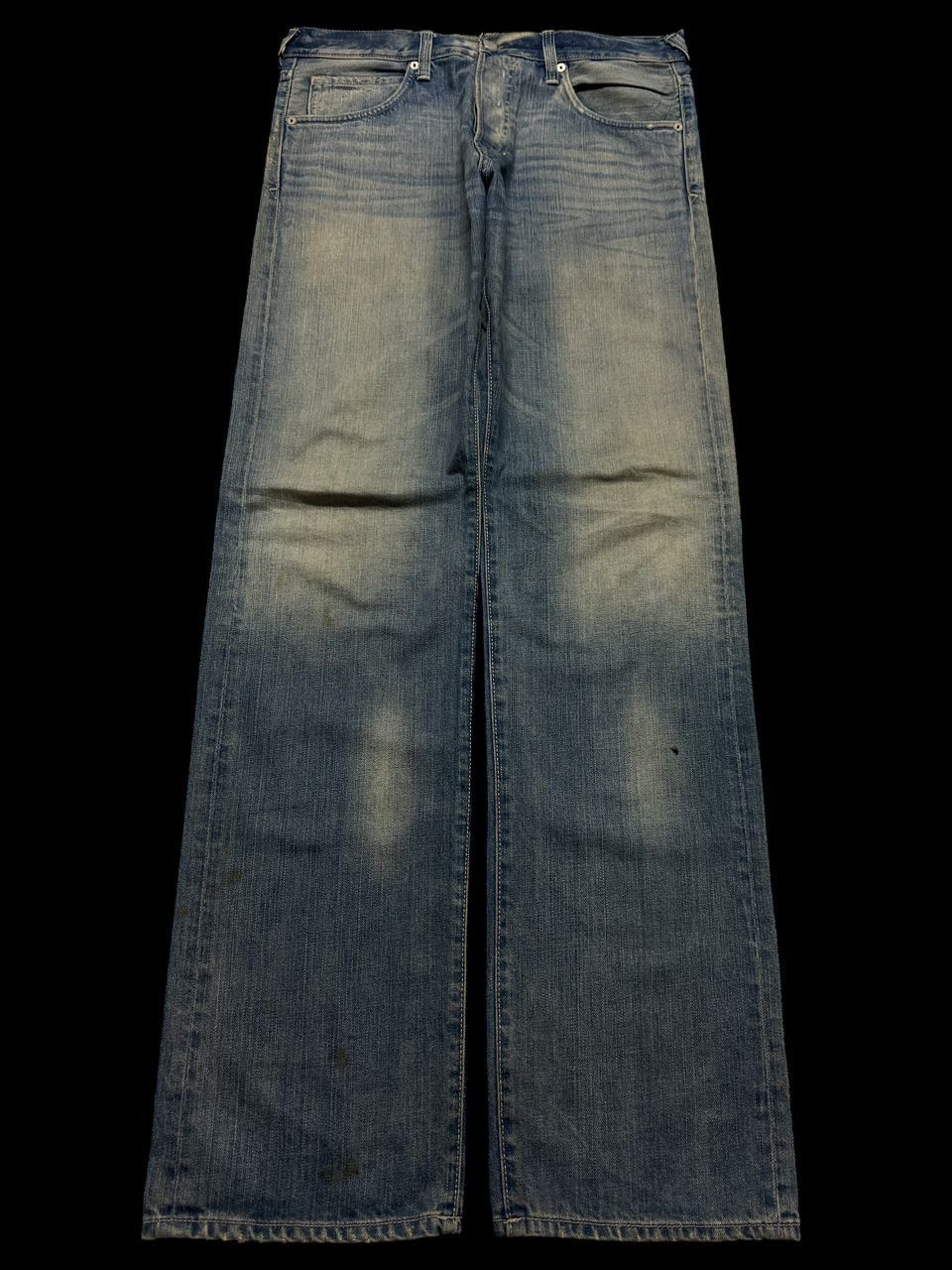 Tornado Mart INSANE Vintage Jeans Straight Leg Rusty Mudwash Distressed Size US 33 - 1 Thumbnail