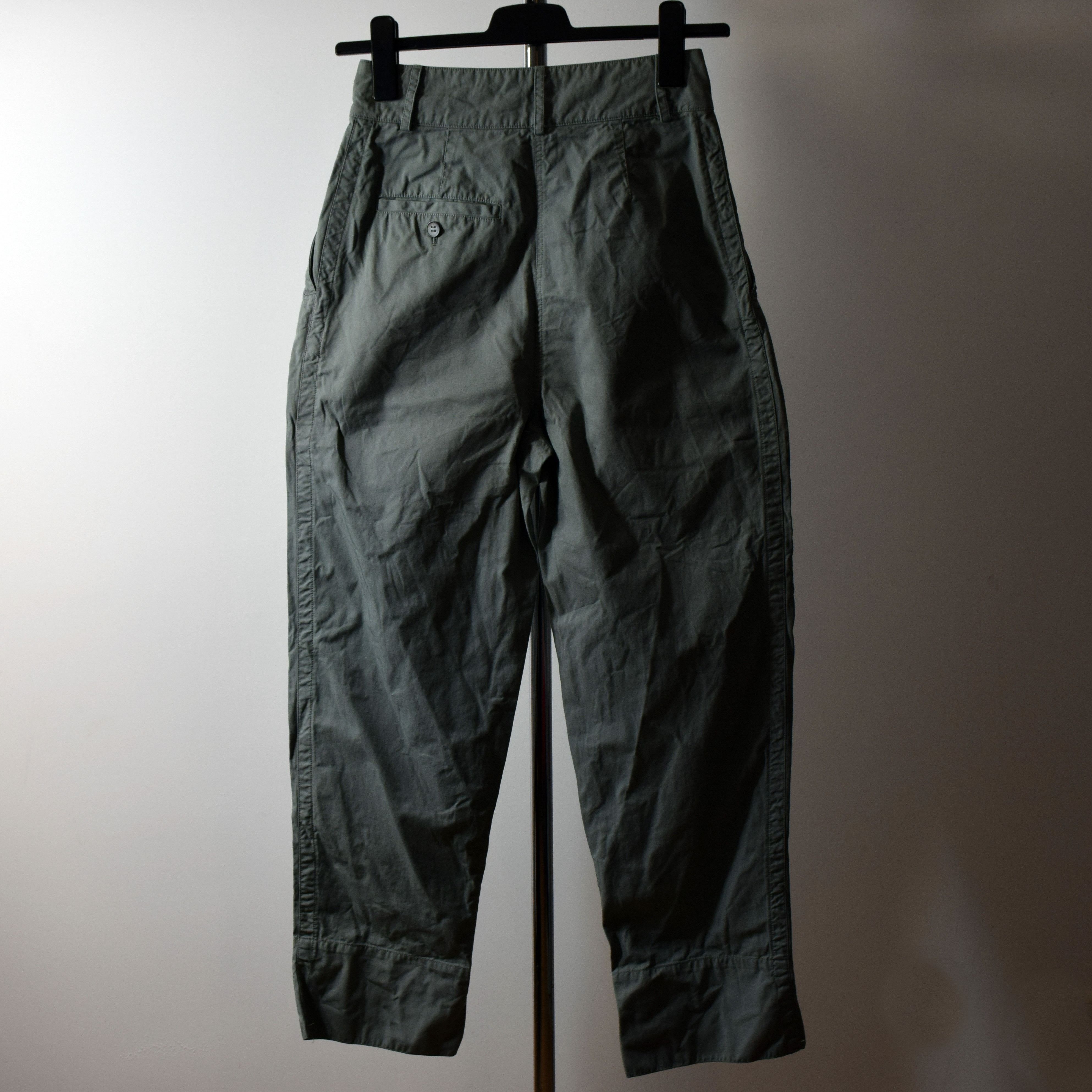 Acne Studios Women's 34 High Waist Chino Pants Teal Loose 36 Size 36" / US 14 / IT 50 - 2 Thumbnail