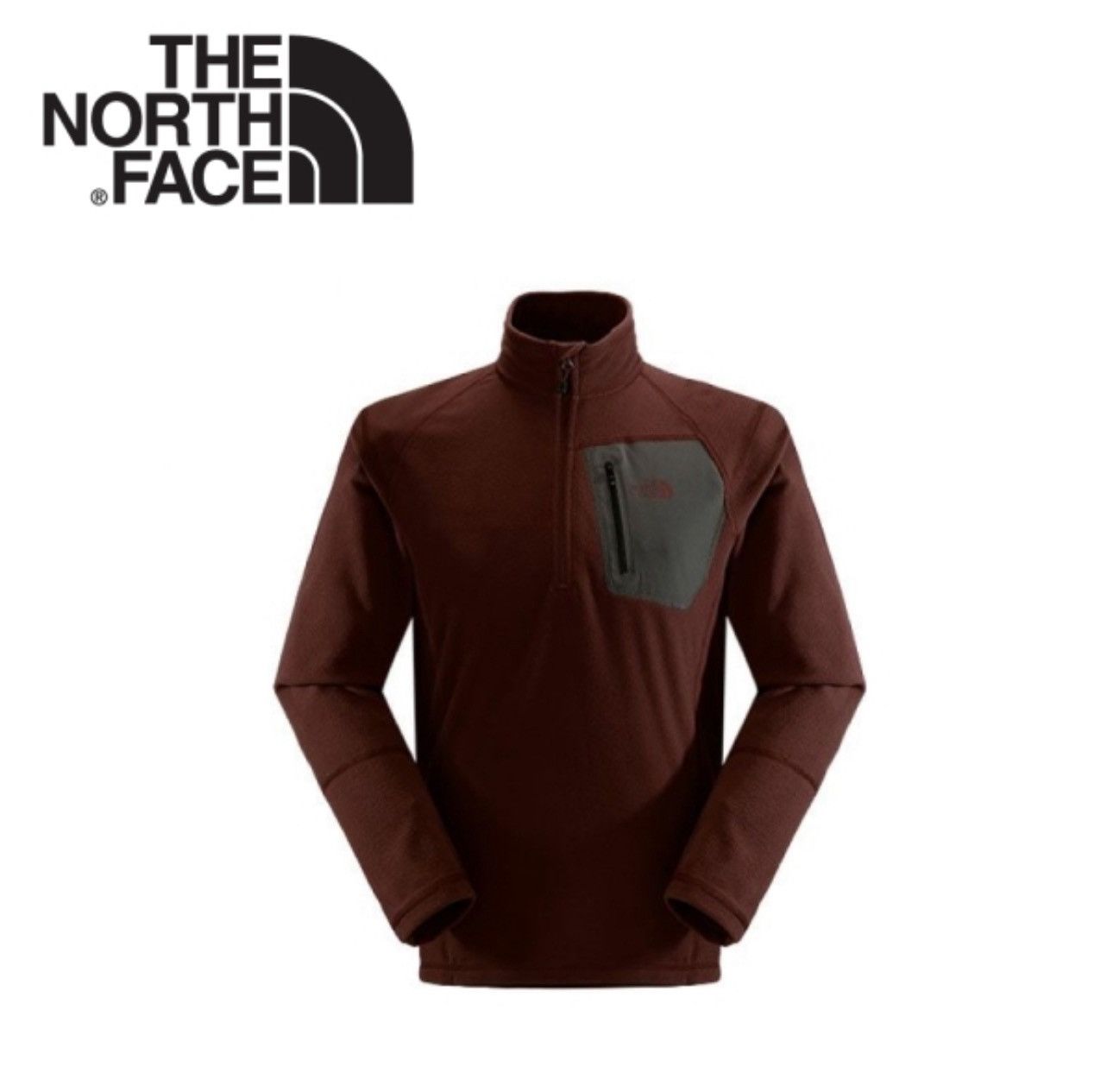 The North Face The North Face Tech 100 fleece half zipper pullover in brown Size US L / EU 52-54 / 3 - 1 Thumbnail