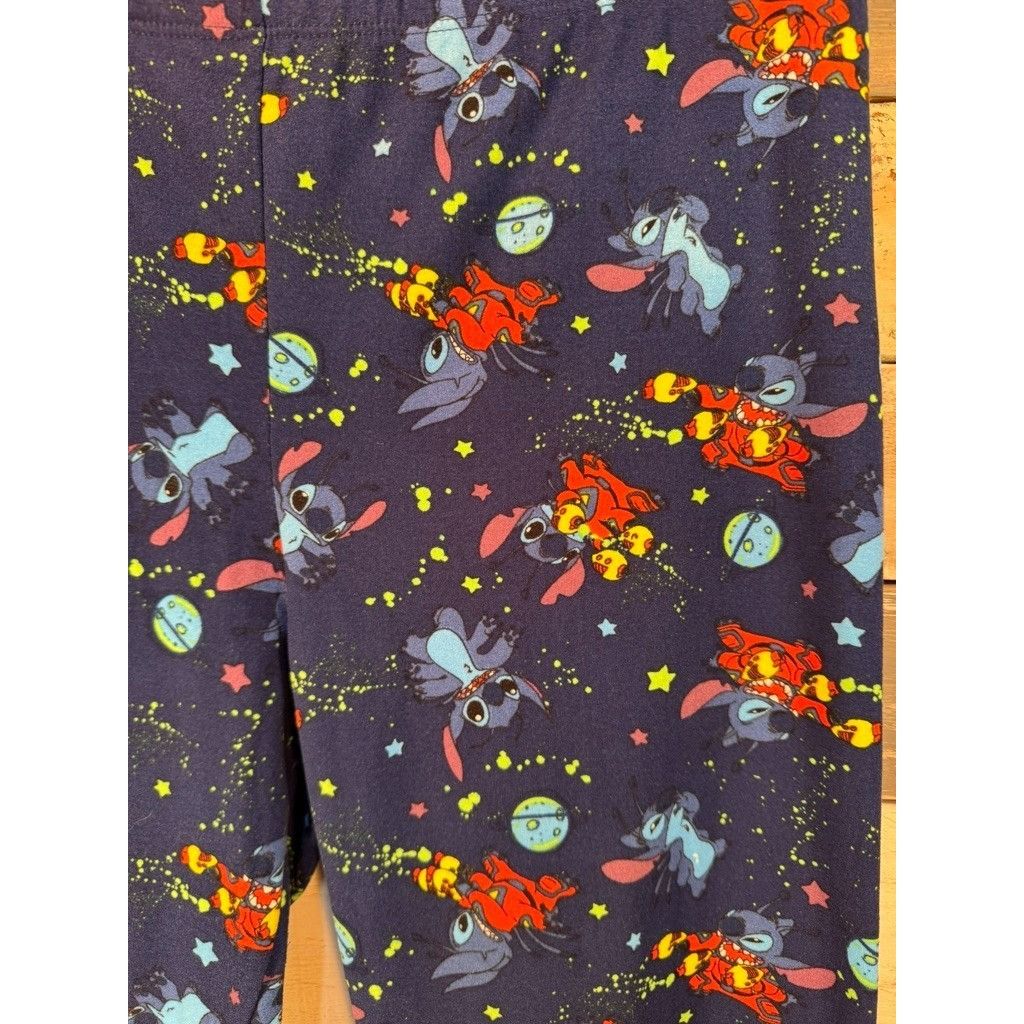 Disney DISNEY LILO & STITCH ROCKETS Leggings LARGE Gently Used Size 30" / US 8 / IT 44 - 2 Thumbnail