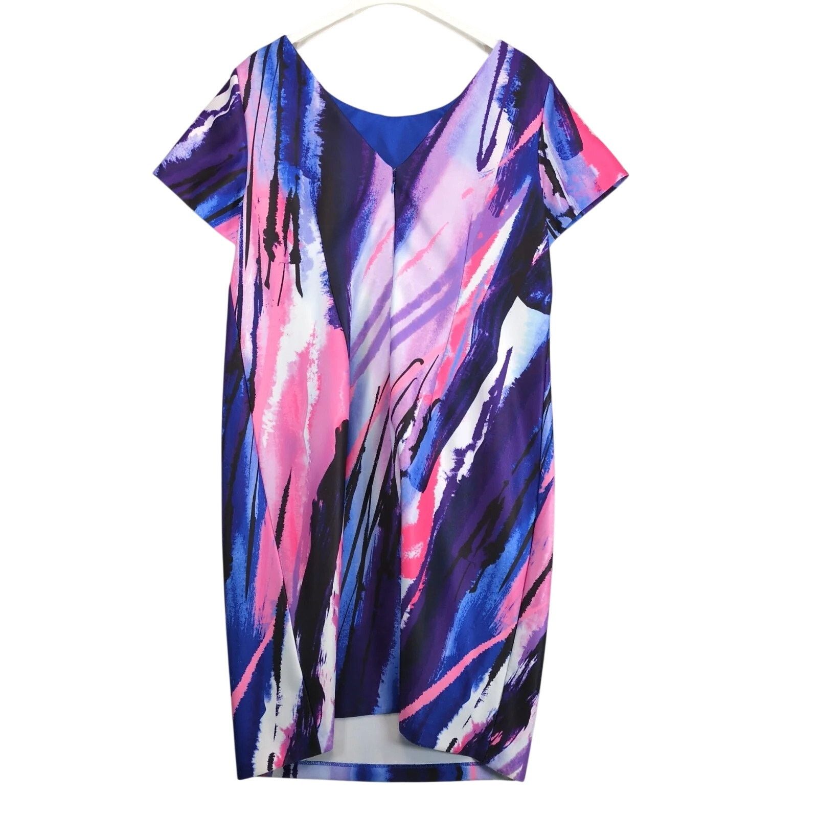 Other DR Collection Abstract Watercolor A-Line Sheath Dress 18W Size XXL / US 16-18 / IT 52-54 - 2 Thumbnail
