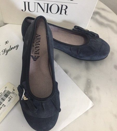 Armani BNIB Armani Junior Toddler Girls Suede Designer Shoes Sz 31 Size US 8 / IT 38 - 4 Thumbnail