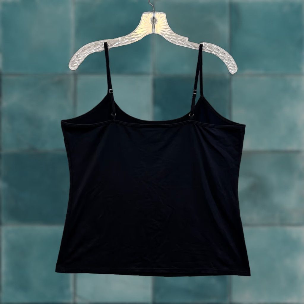 Vintage VINTAGE Y2K Black Camisole Tank Top Shirt XL Size XL / US 12-14 / IT 48-50 - 1 Thumbnail