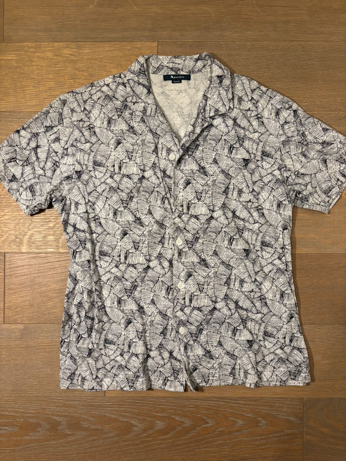 Aquascutum Short Sleeve Floral Button Down Size US M / EU 48-50 / 2 - 1 Thumbnail