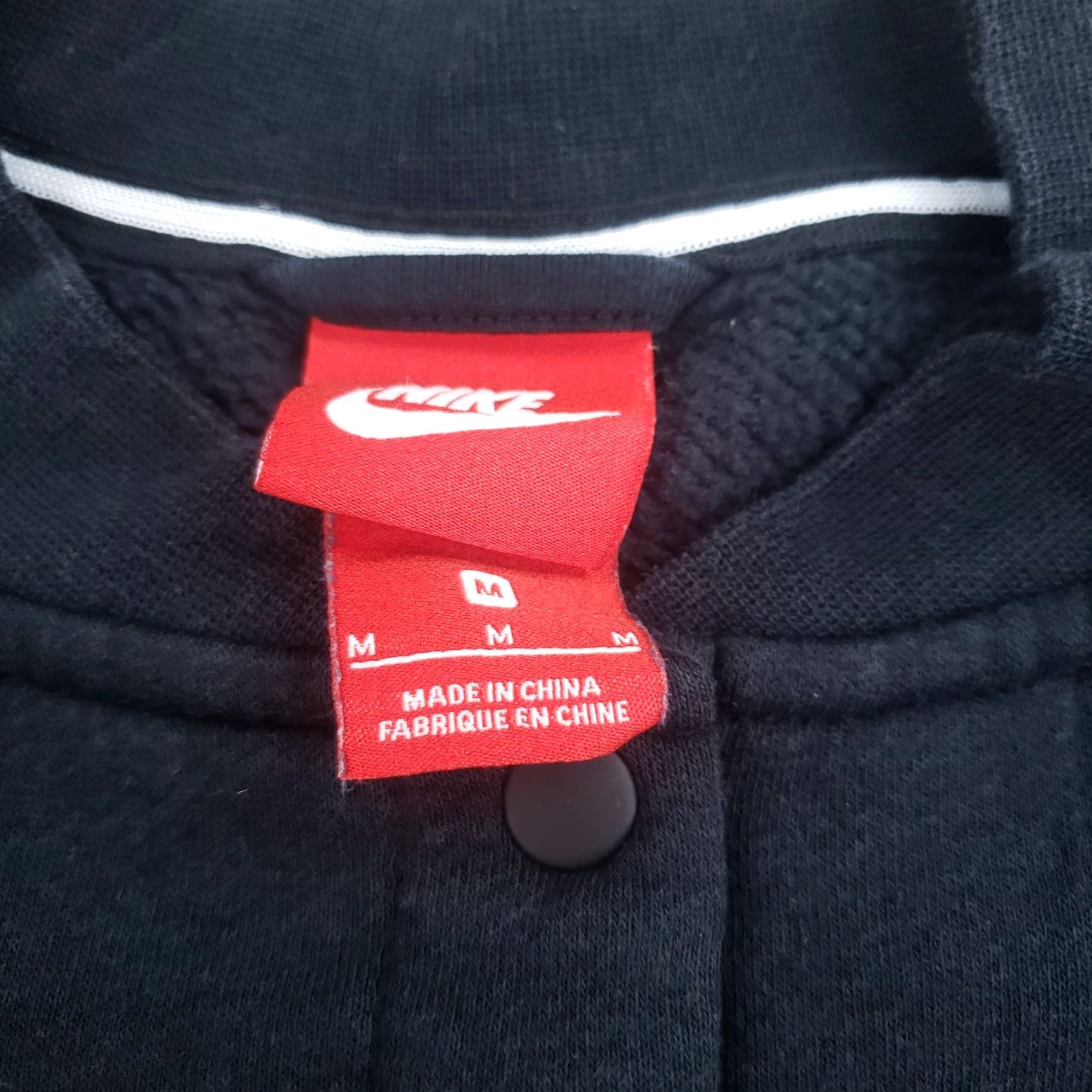 Nike Nike Jacket Womens Medium Black Snap Front Pockets Casual Stretch Size M / US 6-8 / IT 42-44 - 5 Thumbnail