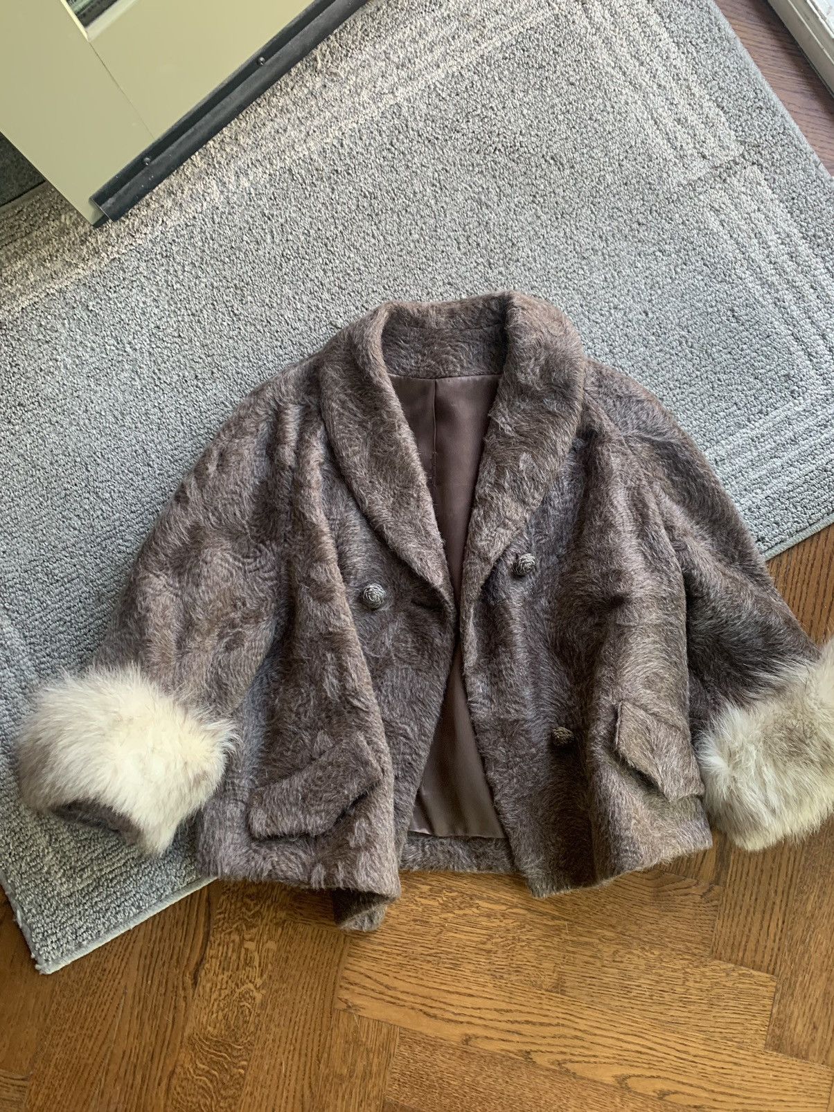 Vintage Vintage Fur Coat Skirt Set Chanel Blazer Fox Two Piece Wool Size XS / US 0-2 / IT 36-38 - 19 Thumbnail