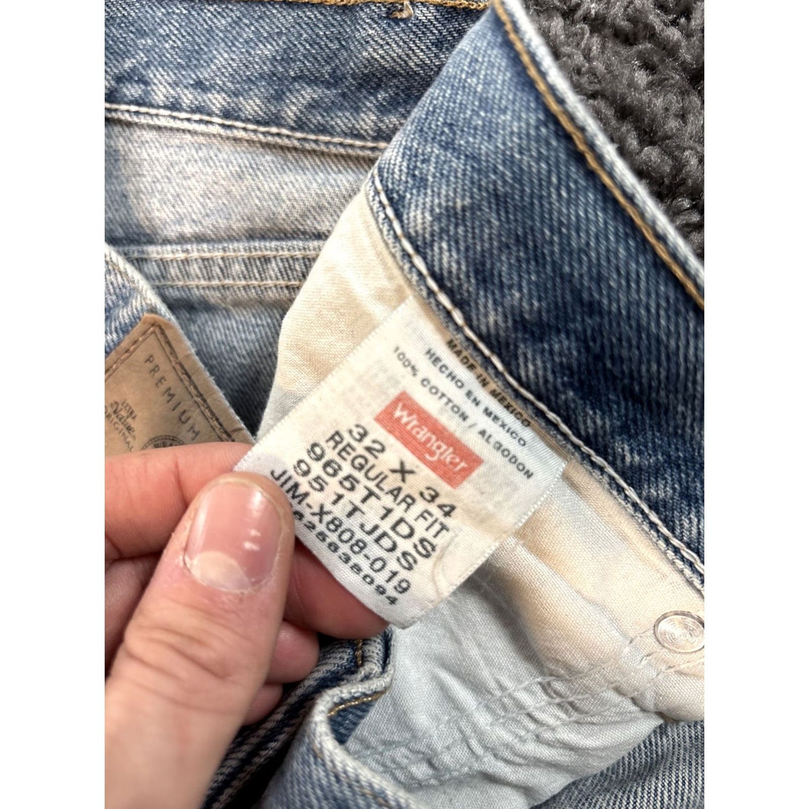 Wrangler VINTAGE Wrangler Jean Shorts Womens 34 High Rise Frayed Whiskered Light Wash 90s Girls Size 24" / US 00 / IT 34 - 5 Thumbnail