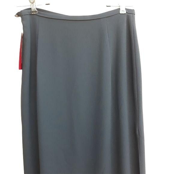 Vintage Vtg 80s JS Collections Formal Maxi Skirt Black Sz 8 Double S Size 30" / US 8 / IT 44 - 8 Thumbnail