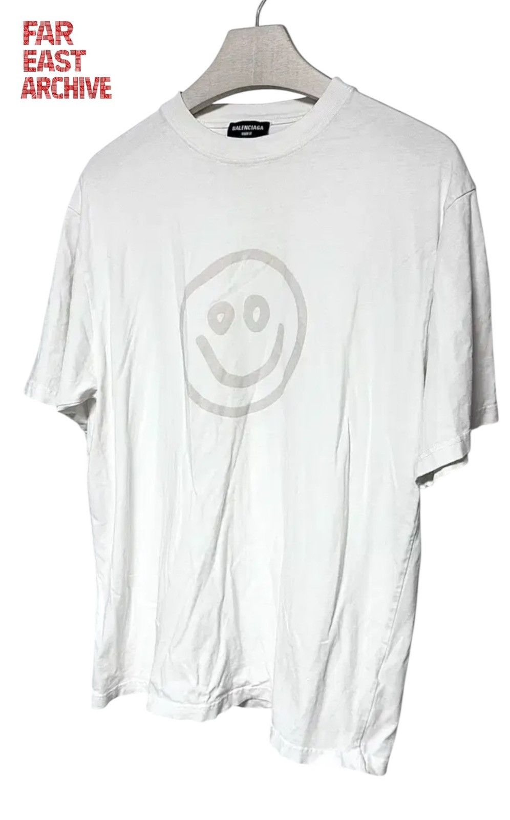 Balenciaga Balenciaga Glow In The Dark Smiley T Shirt Size US L / EU 52-54 / 3 - 1 Thumbnail