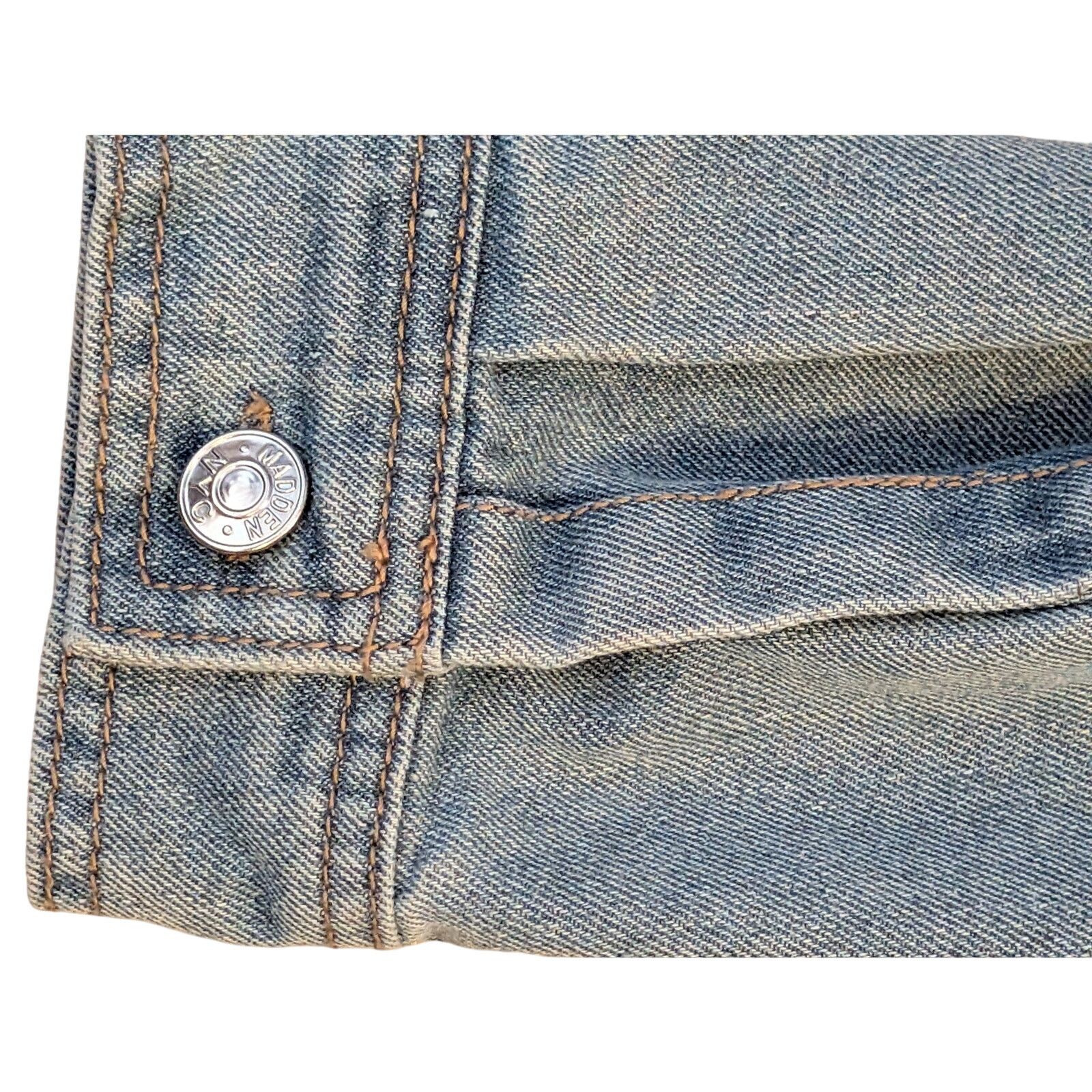 Madden NYC Mens Madden NYC Medium Denim Jeans Jacket Fall Jacket Size US M / EU 48-50 / 2 - 7 Thumbnail
