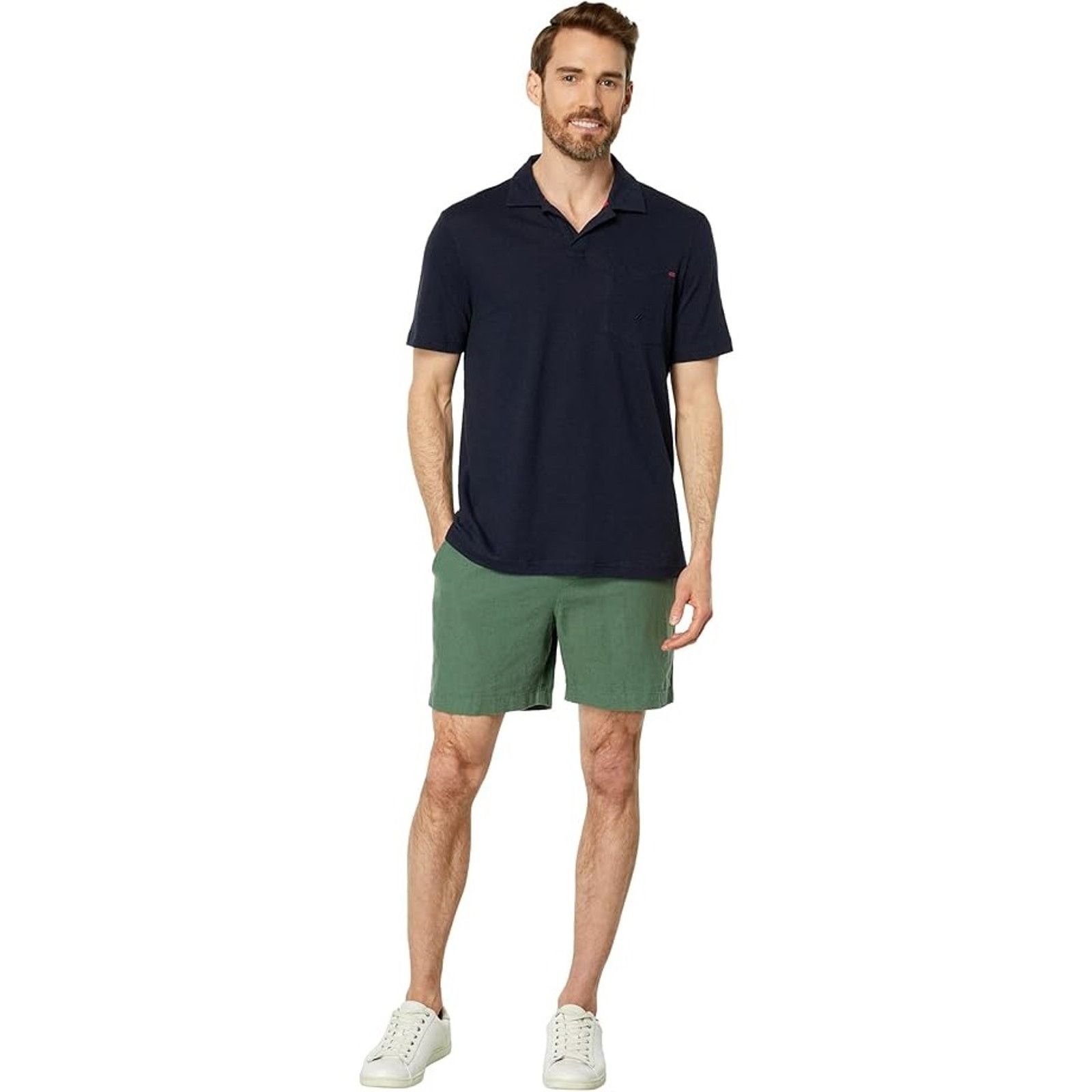 Nautica Nautica Men's Dark Navy Classic Fit Polo T-shirt Size M Size US M / EU 48-50 / 2 - 4 Thumbnail