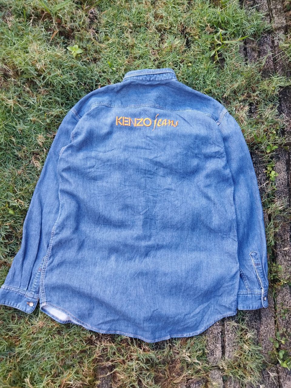 Kenzo Vintage Kenzo Japan Denim Shirt Size US XL / EU 56 / 4 - 1 Thumbnail