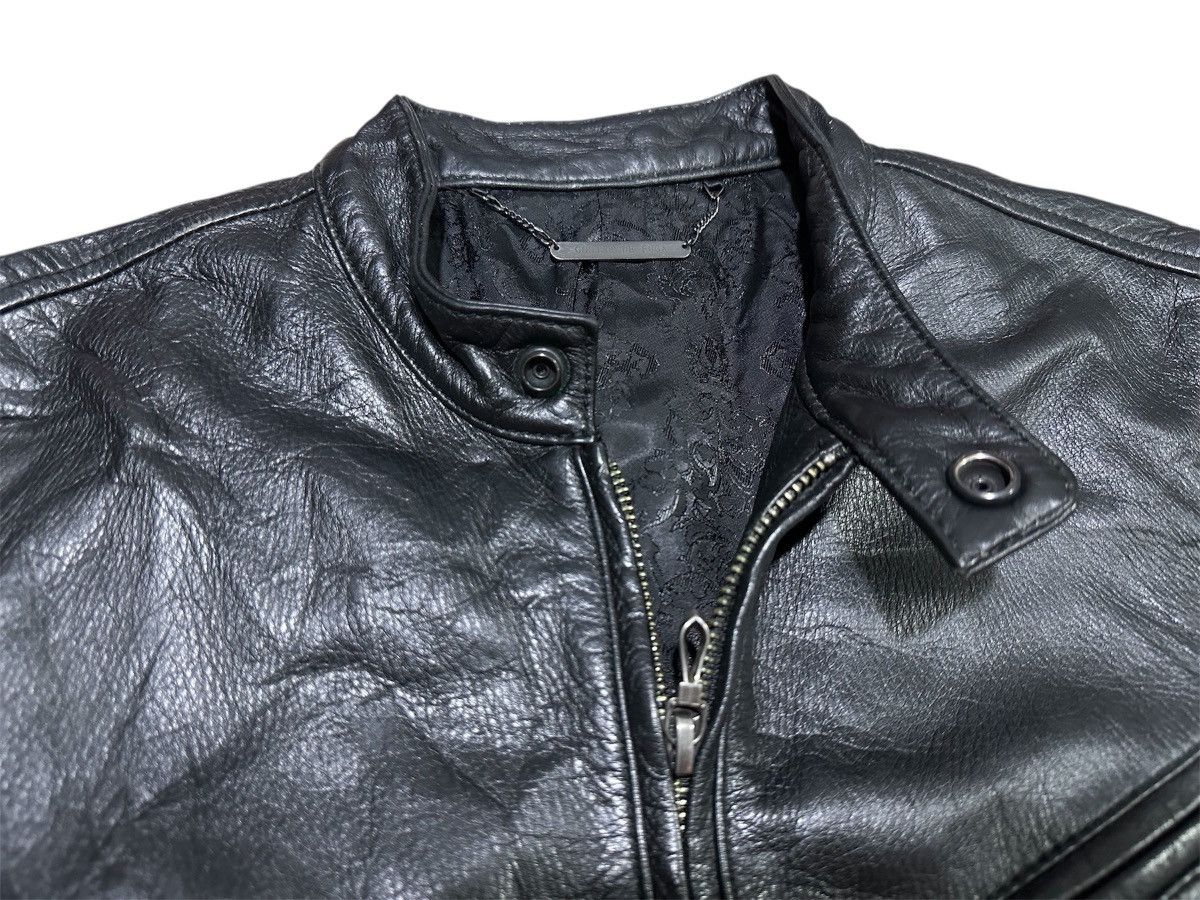Japanese Brand 🔥Y2K Archived Gostar De Fuga Leather Biker Jacket Goth Size US S / EU 44-46 / 1 - 8 Thumbnail