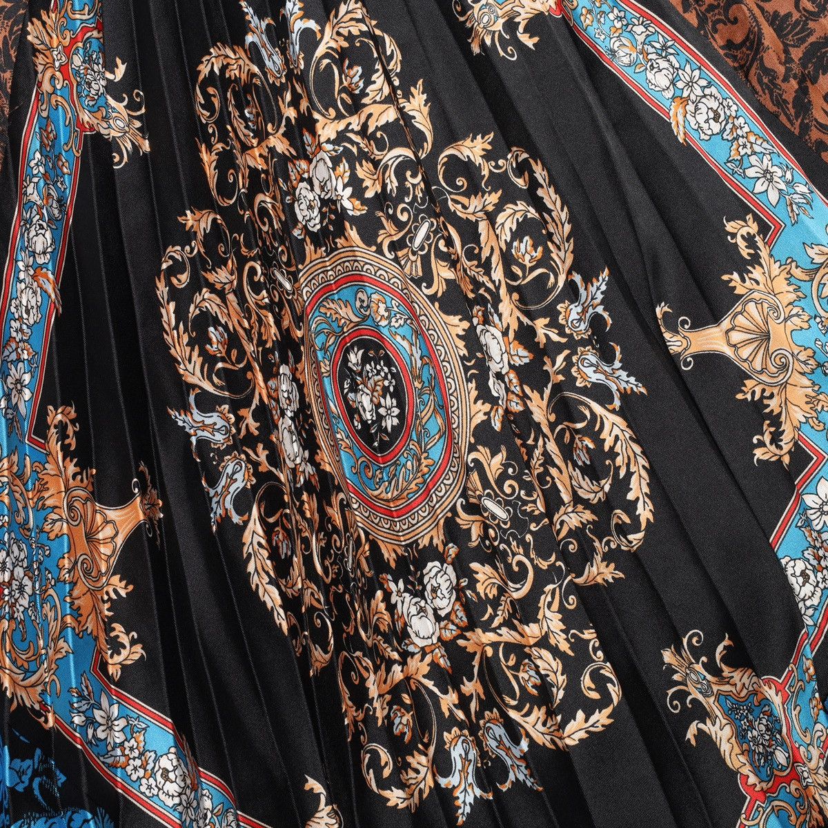 Sandro Sandro Ivona Printed Multicoloured Mid Skirt Pleated Size 25" / US 0 / IT 36 - 13 Thumbnail