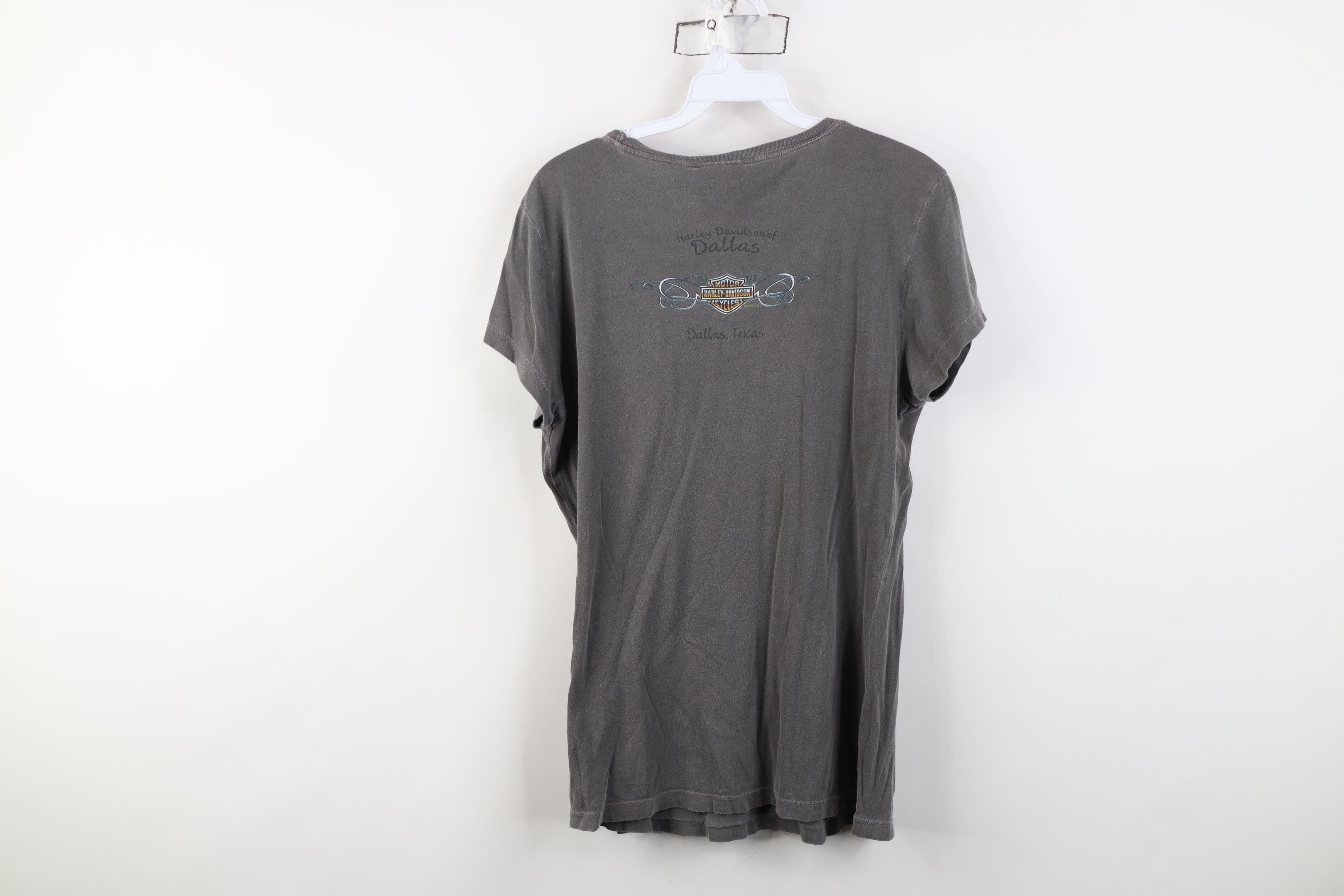 Harley Davidson Vintage Y2K Harley Davidson Tribal Eagle Stonewash T-Shirt Size L / US 10 / IT 46 - 12 Thumbnail