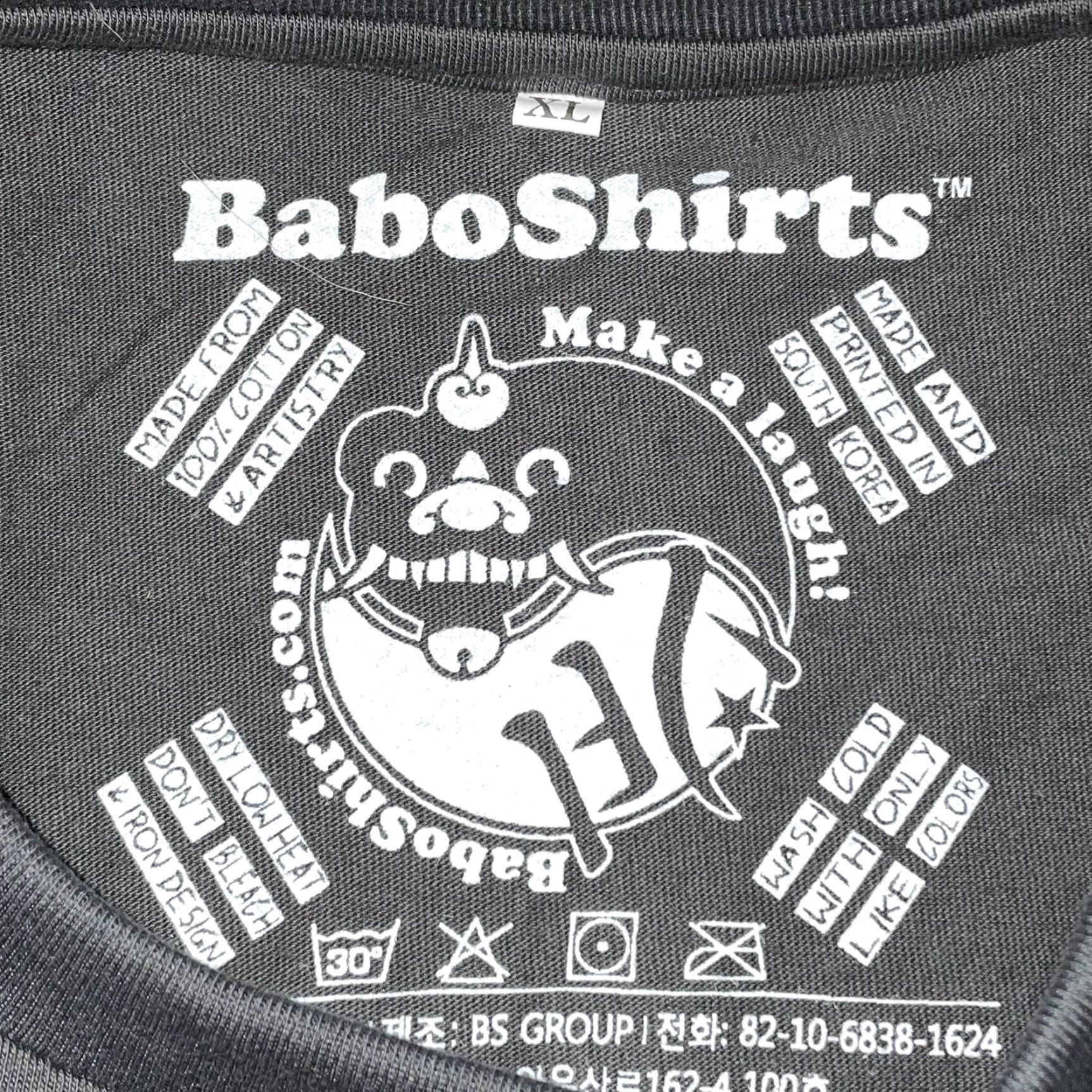 Vintage VINTAGE BaboShirts Graphic T-Shirt Men XL Dark Green Cotton 100% Classic Casual Size US XL / EU 56 / 4 - 4 Thumbnail