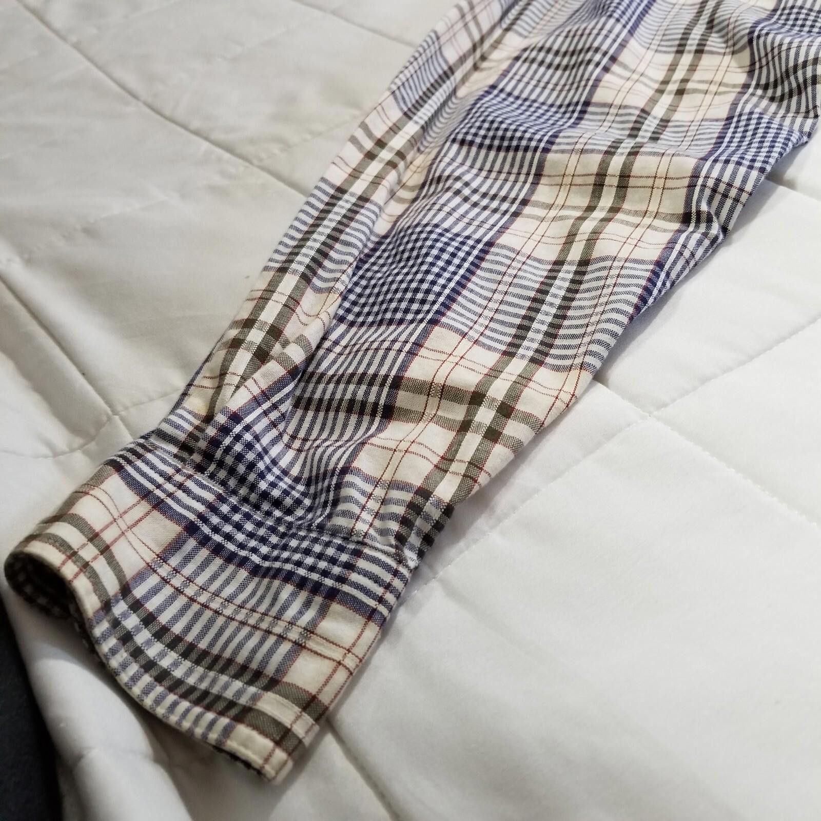 Arrow Arrow River Brand Cream and Blue Plaid Medium Size US M / EU 48-50 / 2 - 3 Thumbnail