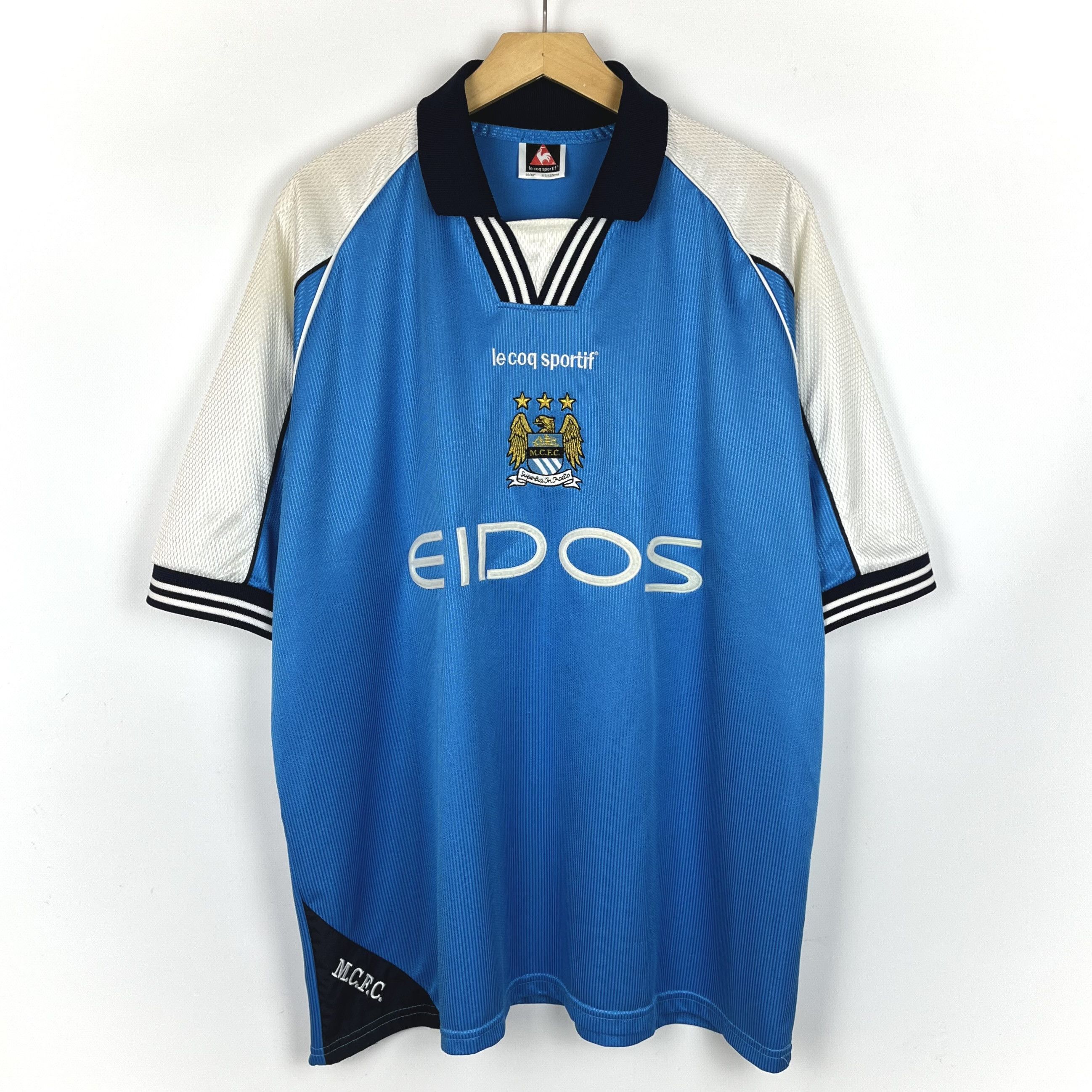 Le Coq Sportif Vintage Manchester City Le Coq Sportif Home Jersey 1999/2001 Size US XL / EU 56 / 4 - 1 Thumbnail