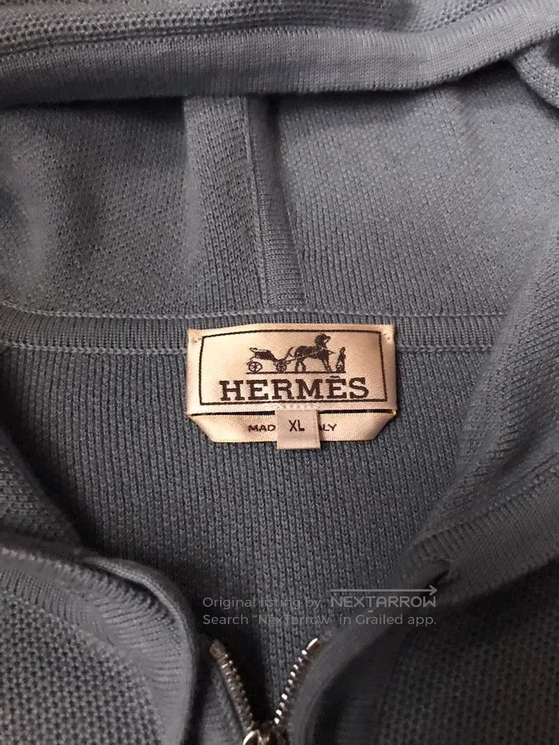 Hermes Hermes Cashmere sweater, medium weight cashmere blended ma Size US XL / EU 56 / 4 - 5 Thumbnail