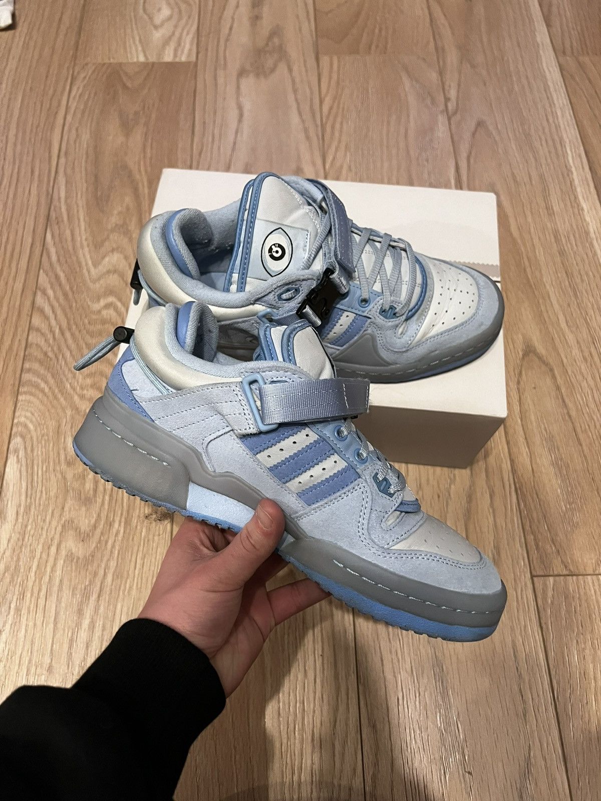 Adidas Adidas Forum Low Bad Bunny Blue Tint Size US 8.5 / IT 38.5 - 3 Thumbnail