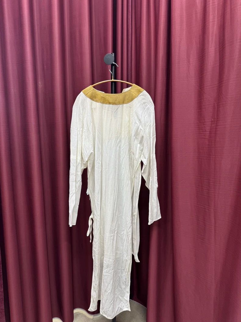 Loewe LOEWE Cotton Linen Material Patch Suede Long Sleeve Dress Size L / US 10 / IT 46 - 2 Thumbnail