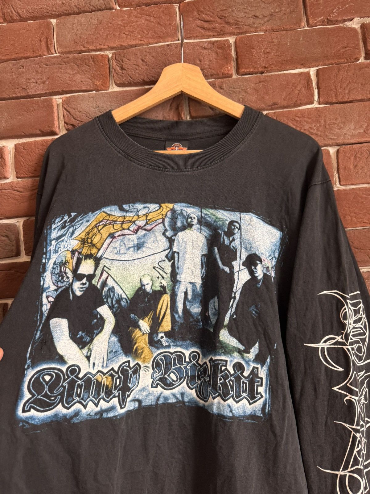 Band Tees Limp Bizkit Vintage Band Tee l Washed Black Rap Rock Size US L / EU 52-54 / 3 - 7 Thumbnail