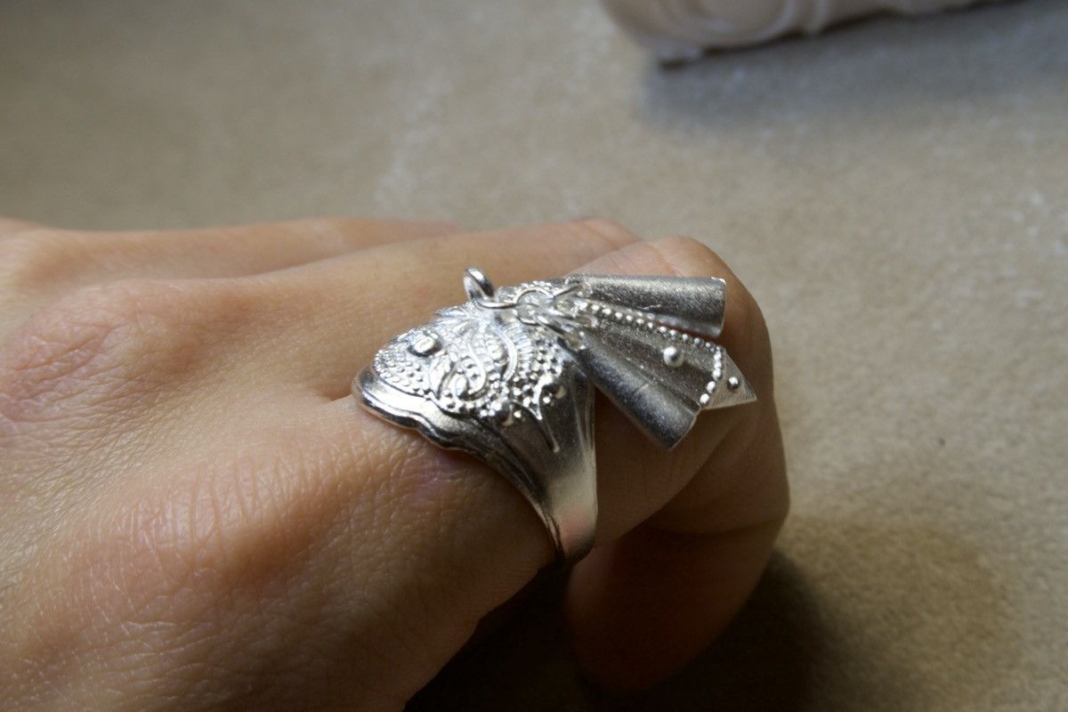 Other Silver Guardian Charm Ring Size ONE SIZE - 4 Thumbnail