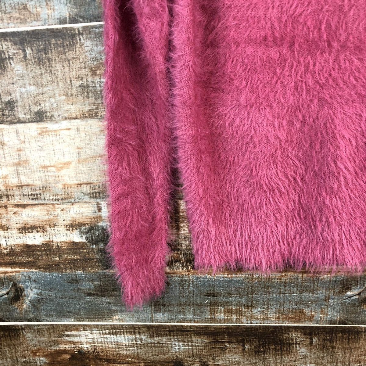 Vintage DLL Japanese Brand Pink Mohair fur shaggy Knitwear #C078 Size S / US 4 / IT 40 - 7 Thumbnail
