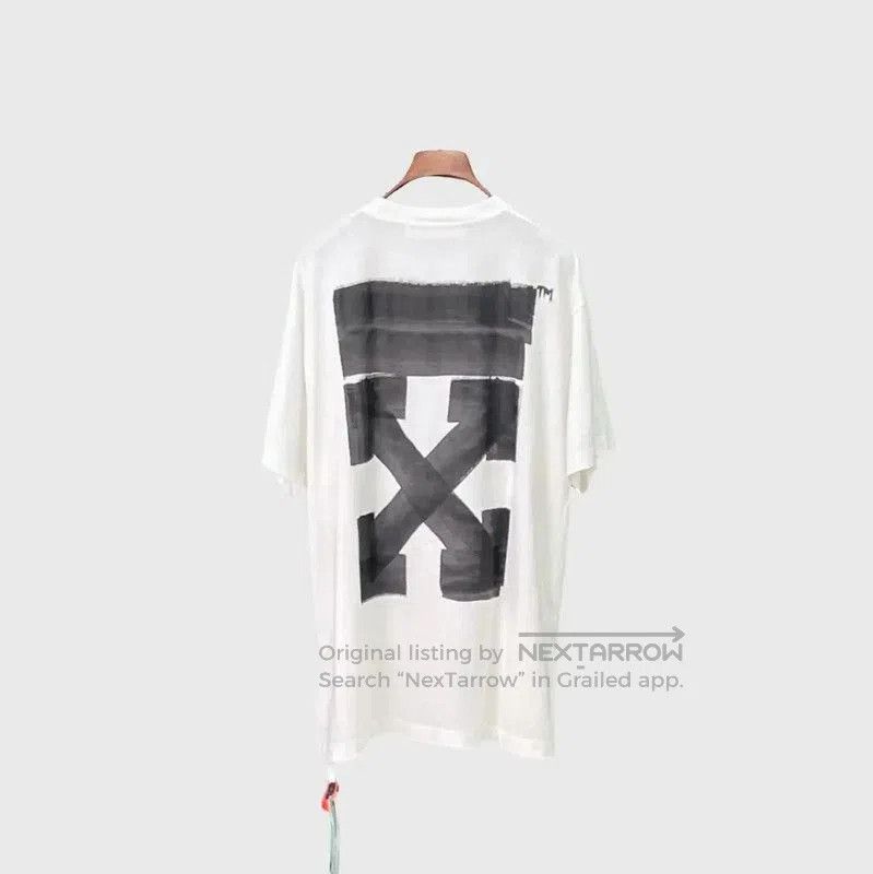 Off-White Off-White Men's Summer White Printed T-Shirt . Size US M / EU 48-50 / 2 - 2 Thumbnail